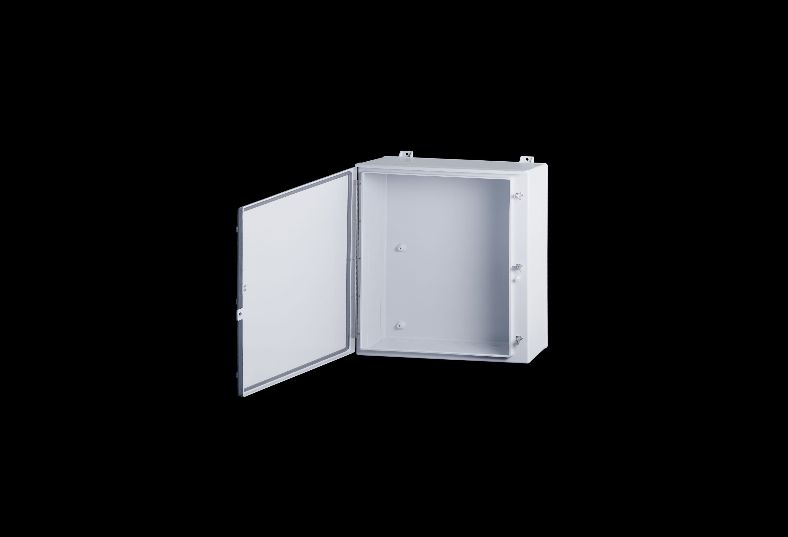 Fiberglass Enclosure 36 x 30 x 10 Inches N Series with Stainless Steel Hinged, Latched Opaque Cover by Stahlin