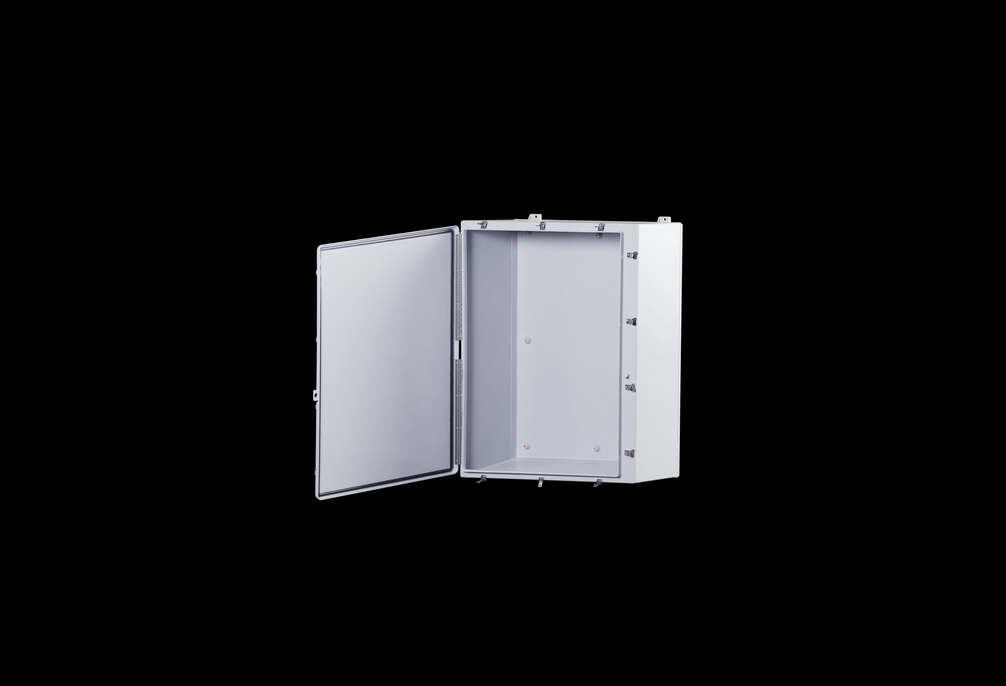 Fiberglass Enclosure 48 x 36 x 12 Inches N Series Large with Stainless Steel Hinged, Latched Opaque Cover by Stahlin