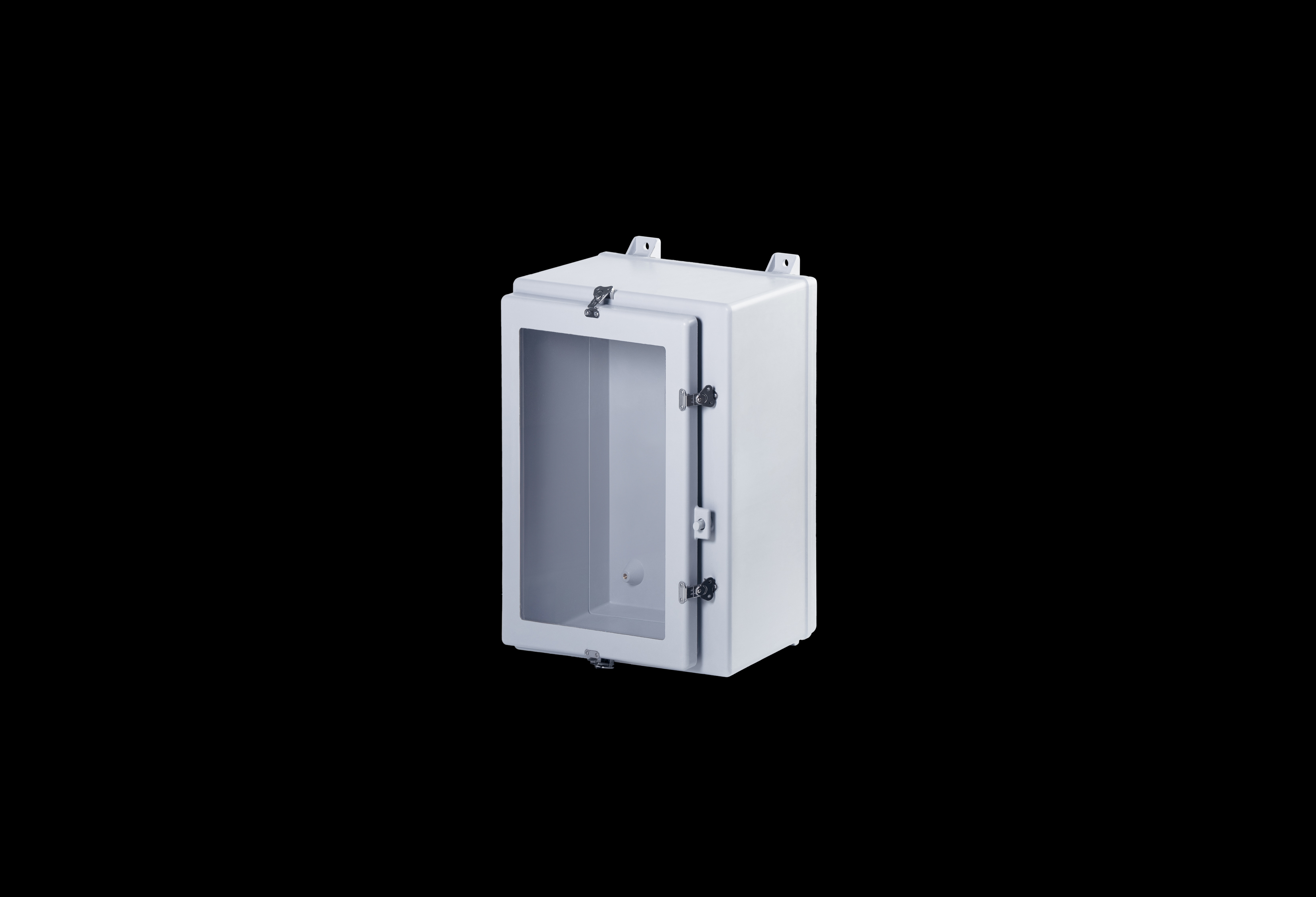 Fiberglass Enclosure 20 x 16 x 10 Inches N Series with Window and Stainless Steel Hinged, Latched Opaque Cover by Stahlin
