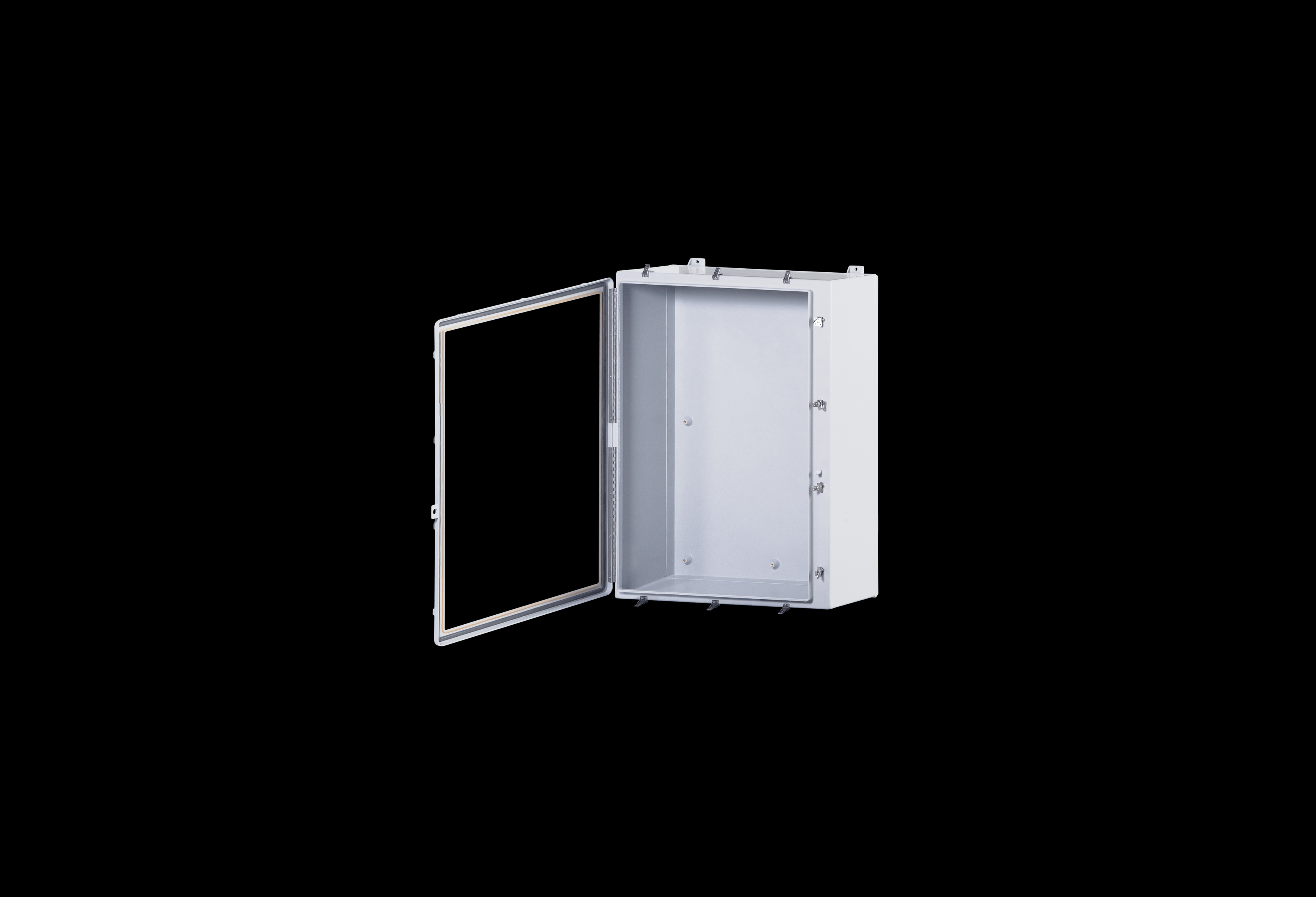Fiberglass Enclosure 30 x 24 x 10 Inches N Series Large with Window and Stainless Steel Hinged, Latched Opaque Cover by Stahlin