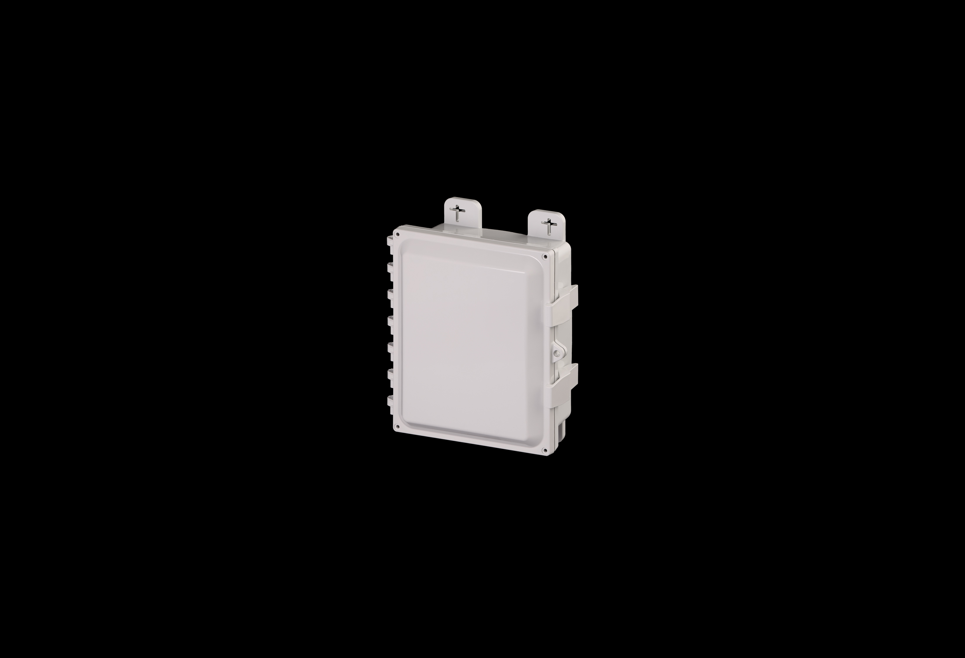 Polycarbonate Low Profile Enclosure 10 x 8 x 3 Inches PolySlim™ Series with Opaque Cover by Stahlin