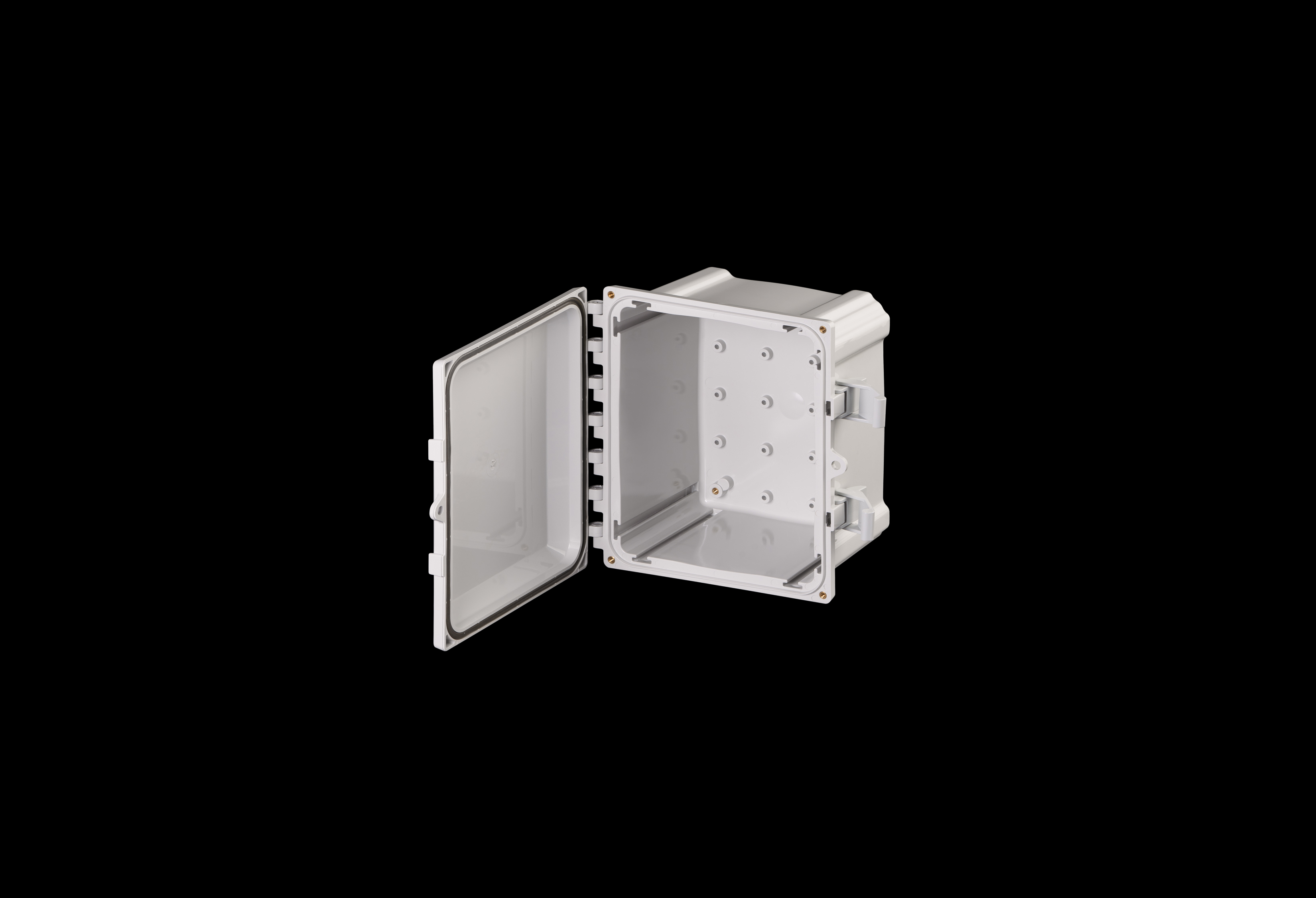 Polycarbonate Enclosure  10 x 8 x 6 Inches PolyStar Series with Hinged, Latched Opaque Cover by Stahlin