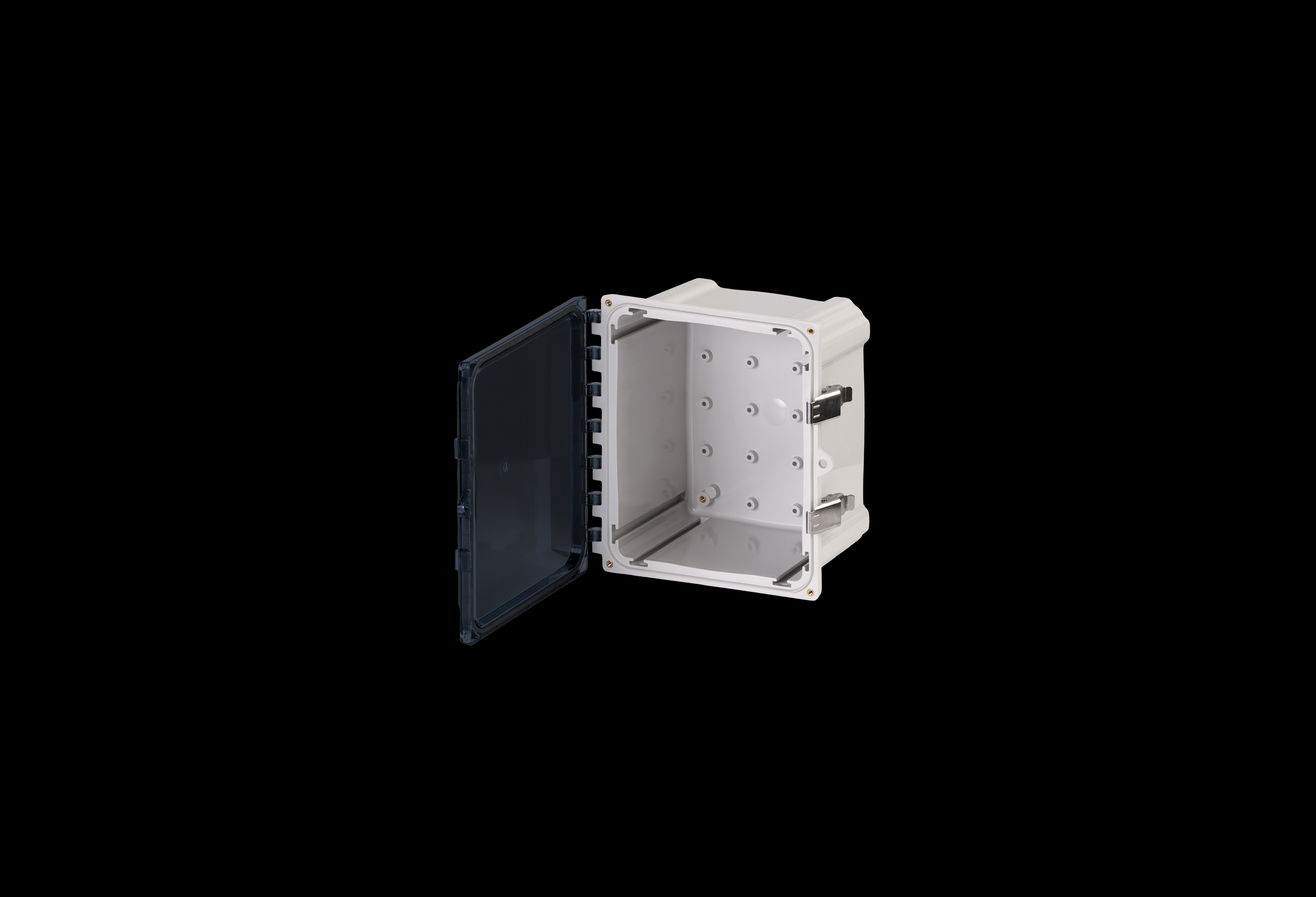 Polycarbonate Enclosure  10 x 8 x 6 Inches PolyStar Series with Clear Cover and Stainless Steel Latches  by Stahlin