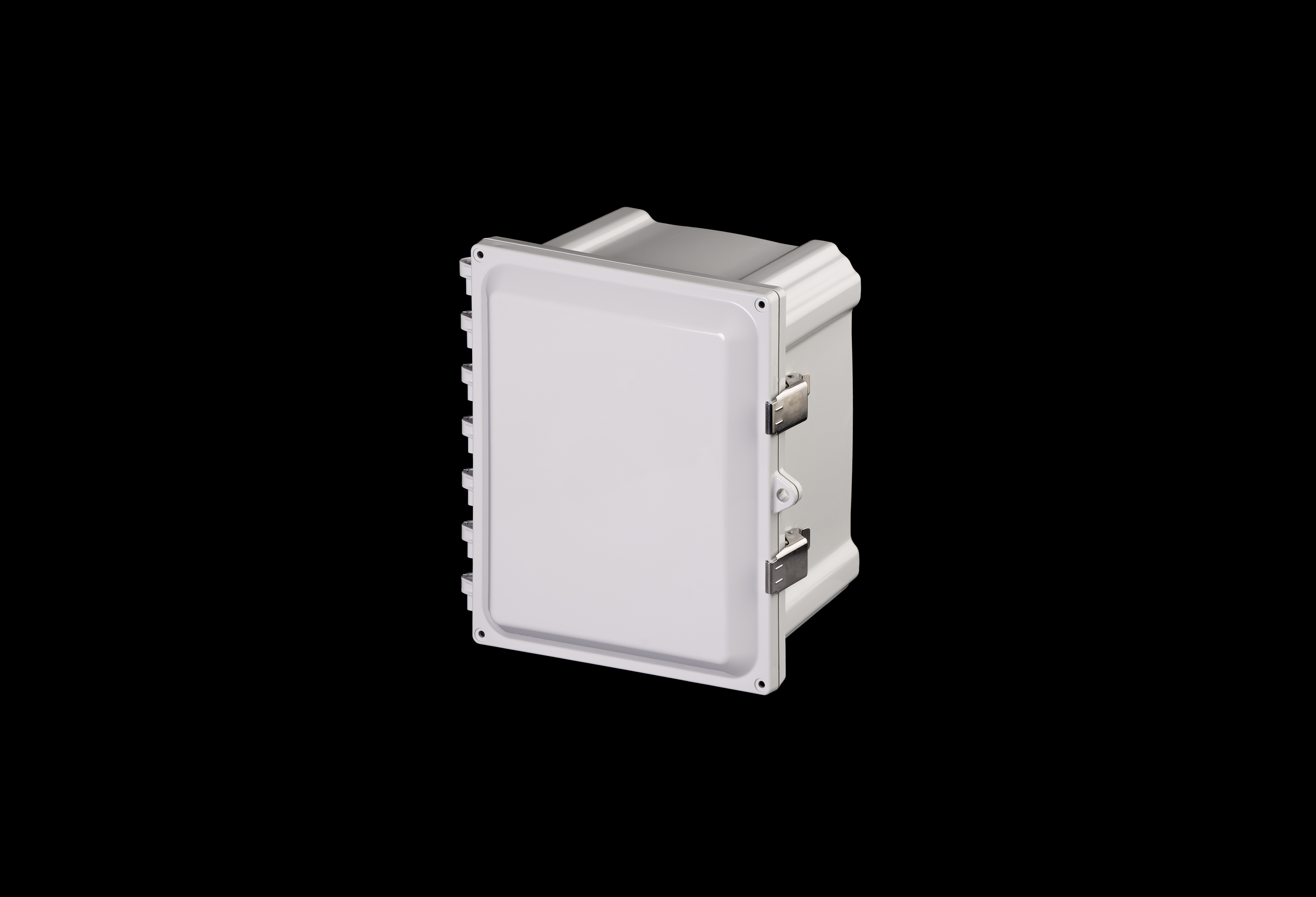 Polycarbonate Enclosure  10 x 8 x 6 Inches PolyStar Series with Hinged, Opaque Cover and Stainless Steel Latches  by Stahlin