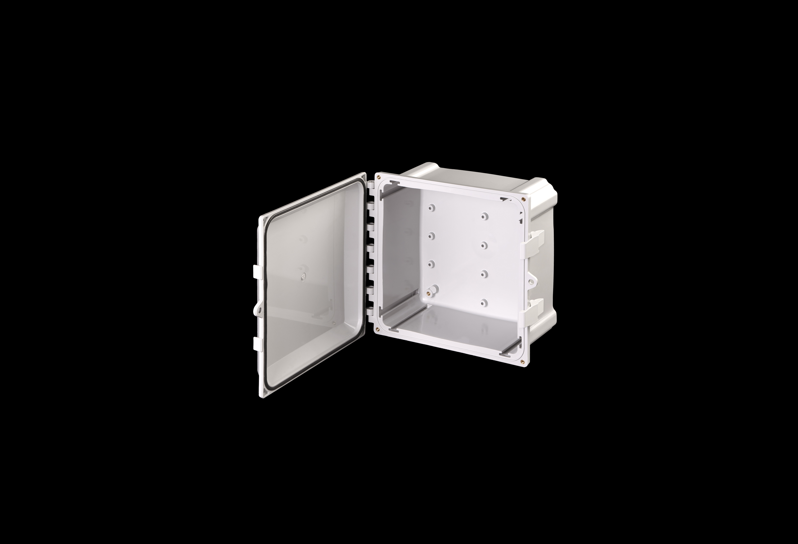 Polycarbonate Enclosure  10 x 10 x 6 Inches PolyStar Series with Opaque Cover by Stahlin