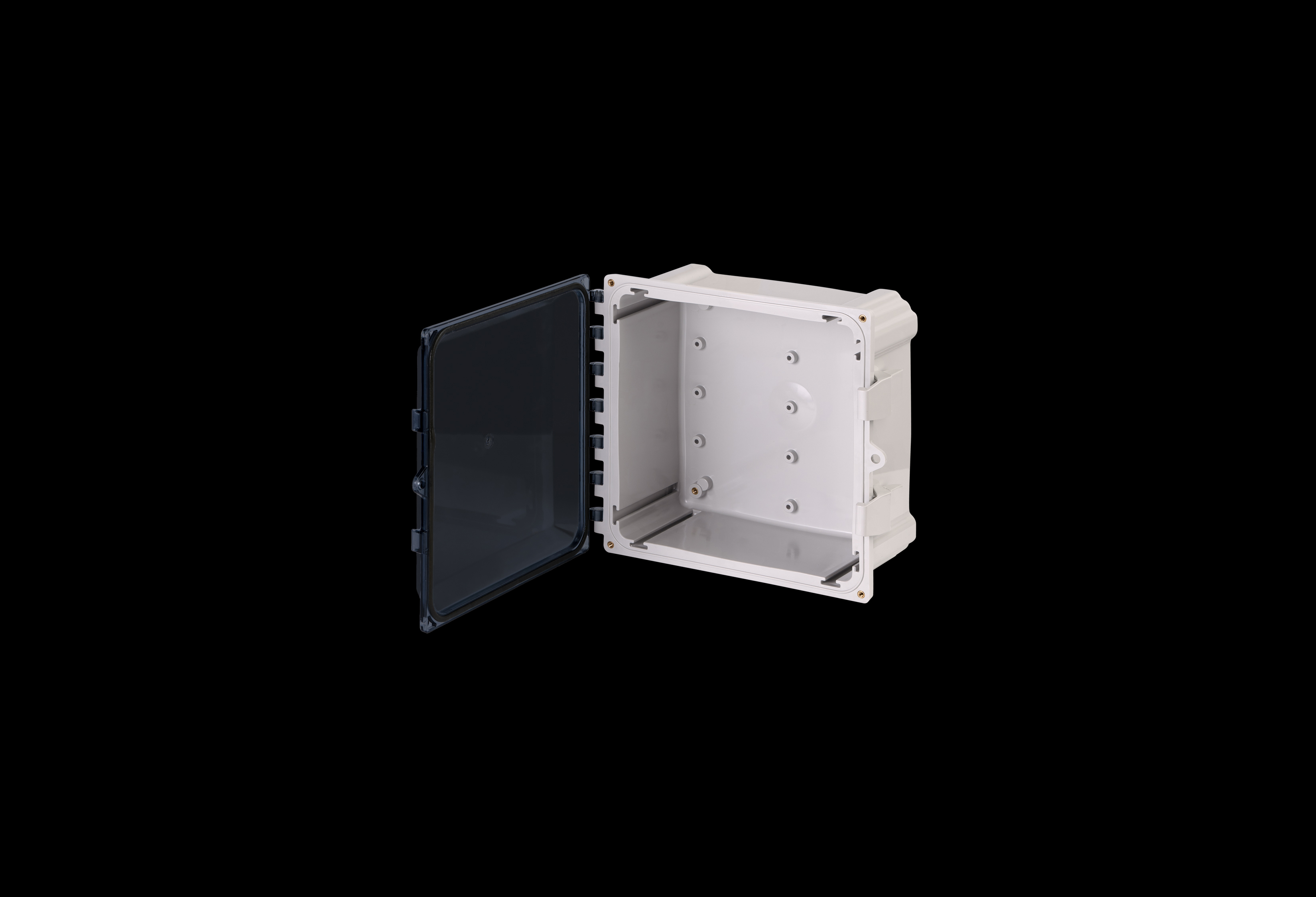 Polycarbonate Enclosure  10 x 10 x 6 Inches PolyStar Series with Clear Cover   by Stahlin