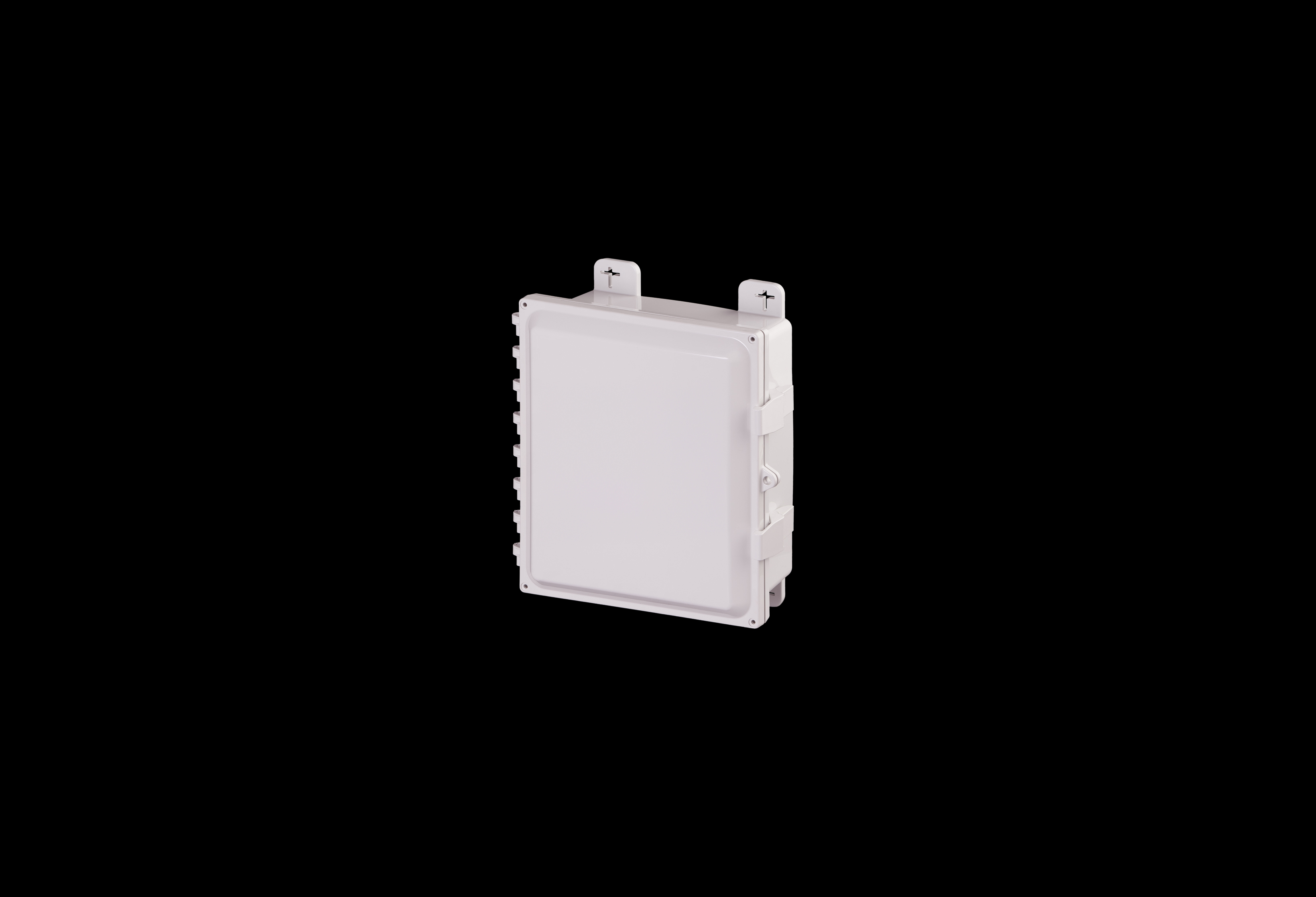 Polycarbonate Low Profile Enclosure 12 x 10 x 4 Inches PolySlim™ Series with Opaque Cover by Stahlin