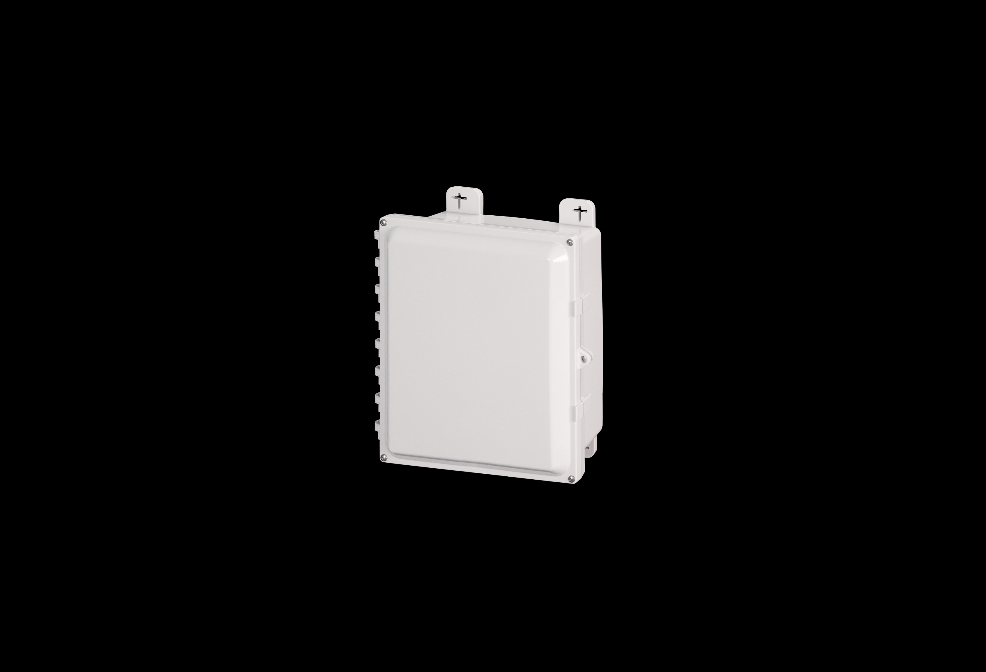 Polycarbonate Low Profile Enclosure 12 x 10 x 4 Inches PolySlim™ Series HW Opaque Screw Down Cover without Latches by Stahlin