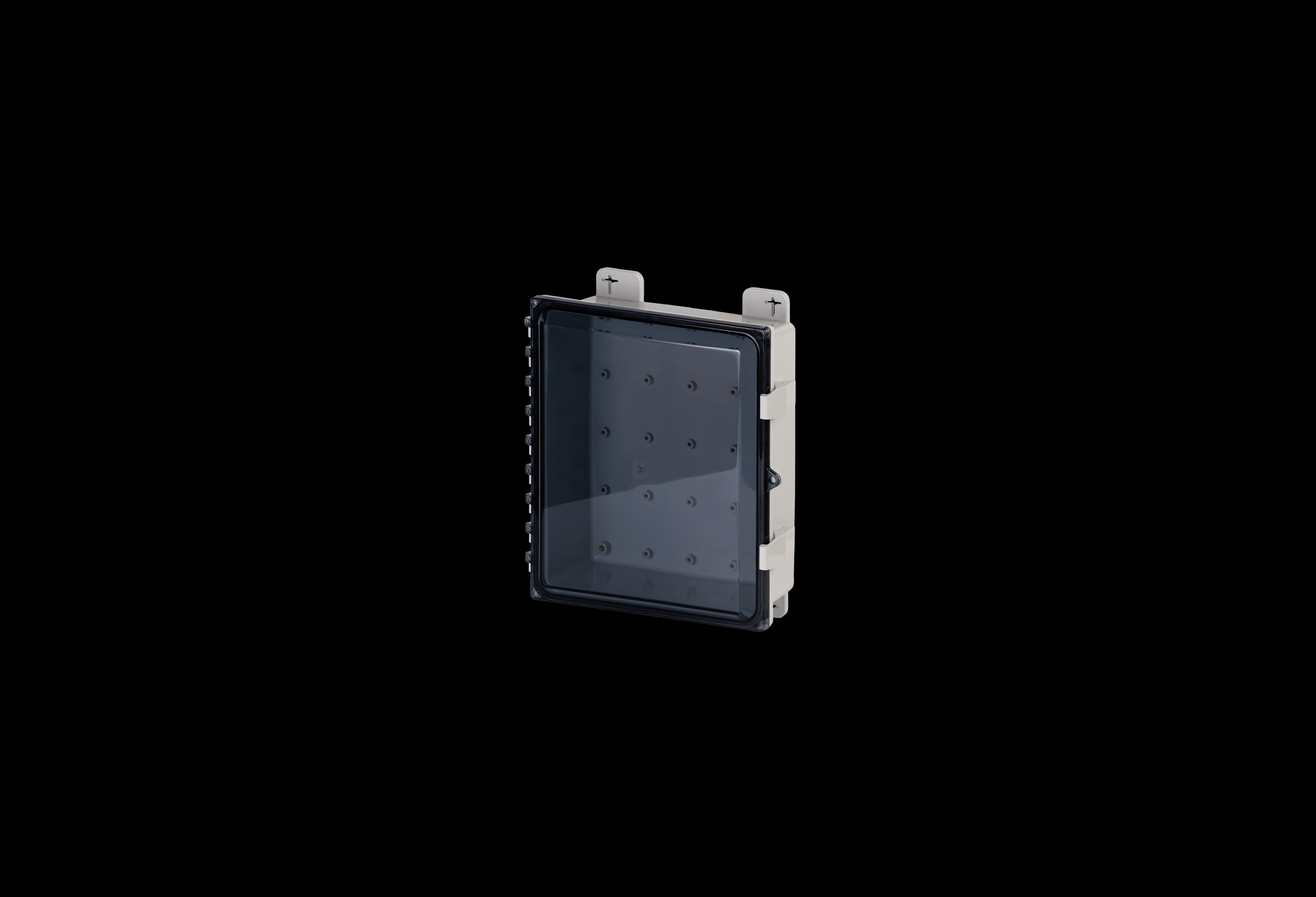 Polycarbonate Low Profile Enclosure 12 x 10 x 4 Inches PolySlim™  Series with Clear Cover by Stahlin
