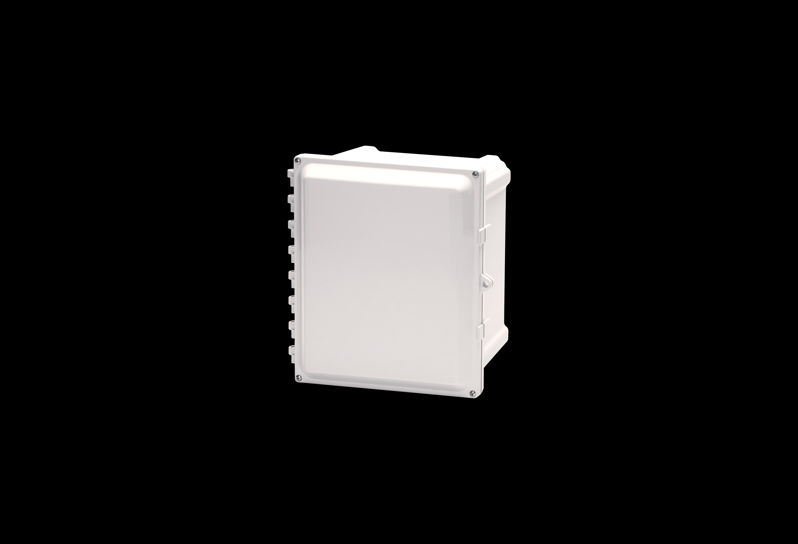 Polycarbonate Enclosure 10 x 8 x 4 Inches PolyStar Series HW Opaque Screw Down Cover without Latches by Stahlin