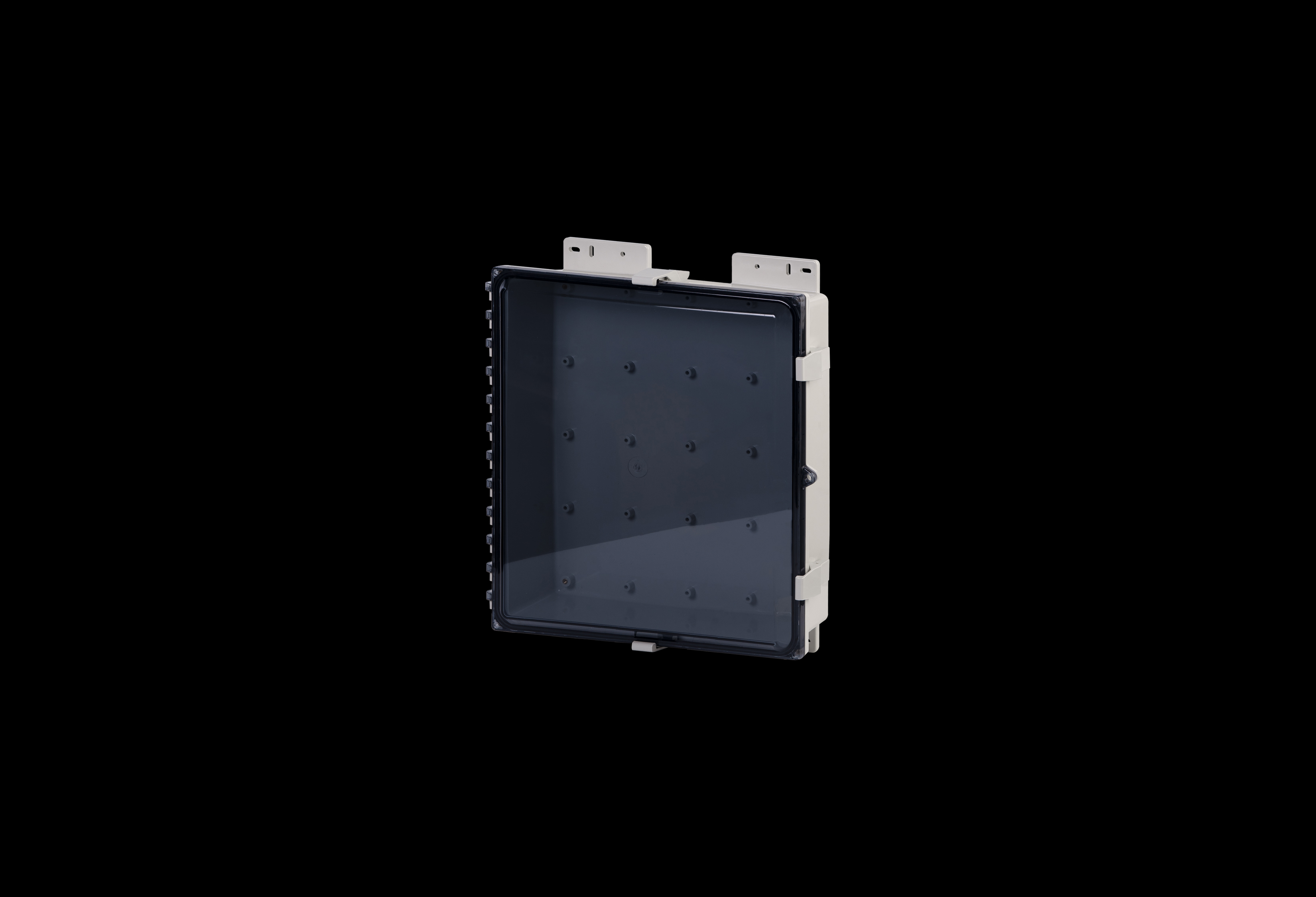 Polycarbonate Low Profile  Enclosure  18 x 16 x 4 Inches PolySlim™ Series with Clear Cover   by Stahlin