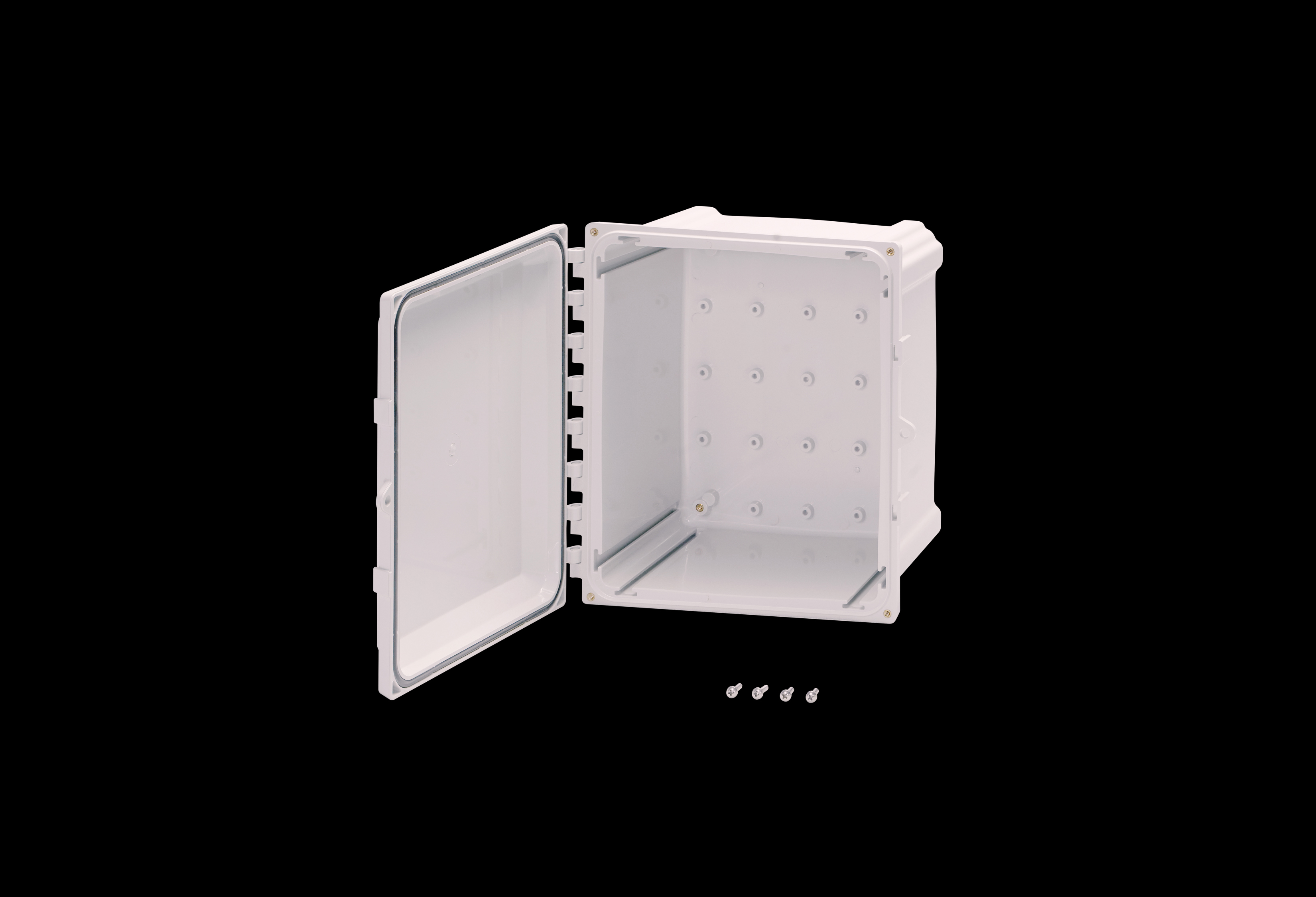 Polycarbonate Enclosure 18 x 16 x 10 Inches PolyStar Series HW Opaque Screw Down Cover without Latches by Stahlin