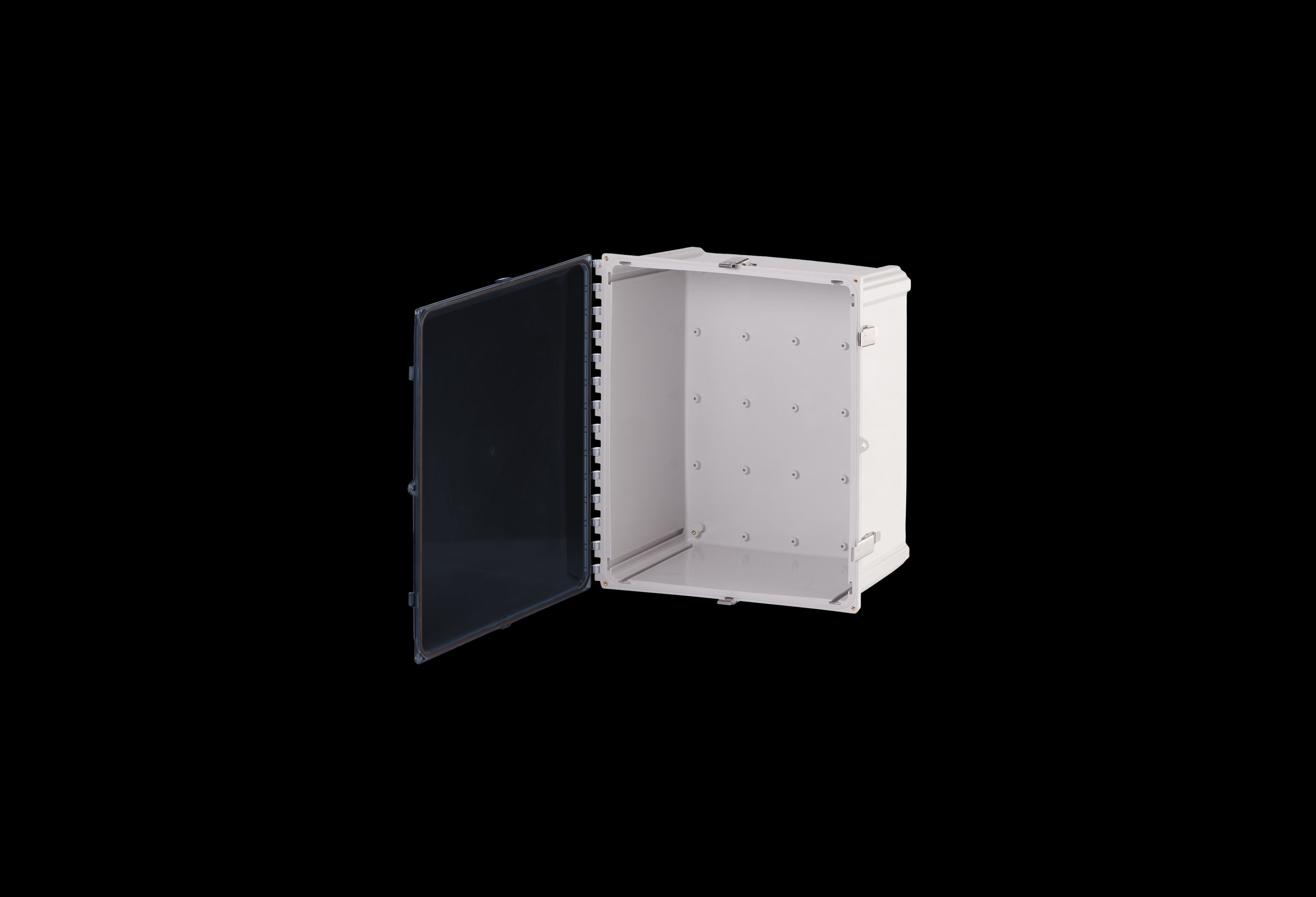 Polycarbonate Enclosure  20 x 16 x 8 Inches PolyStar Series with Clear Cover and Stainless Steel Latches  by Stahlin