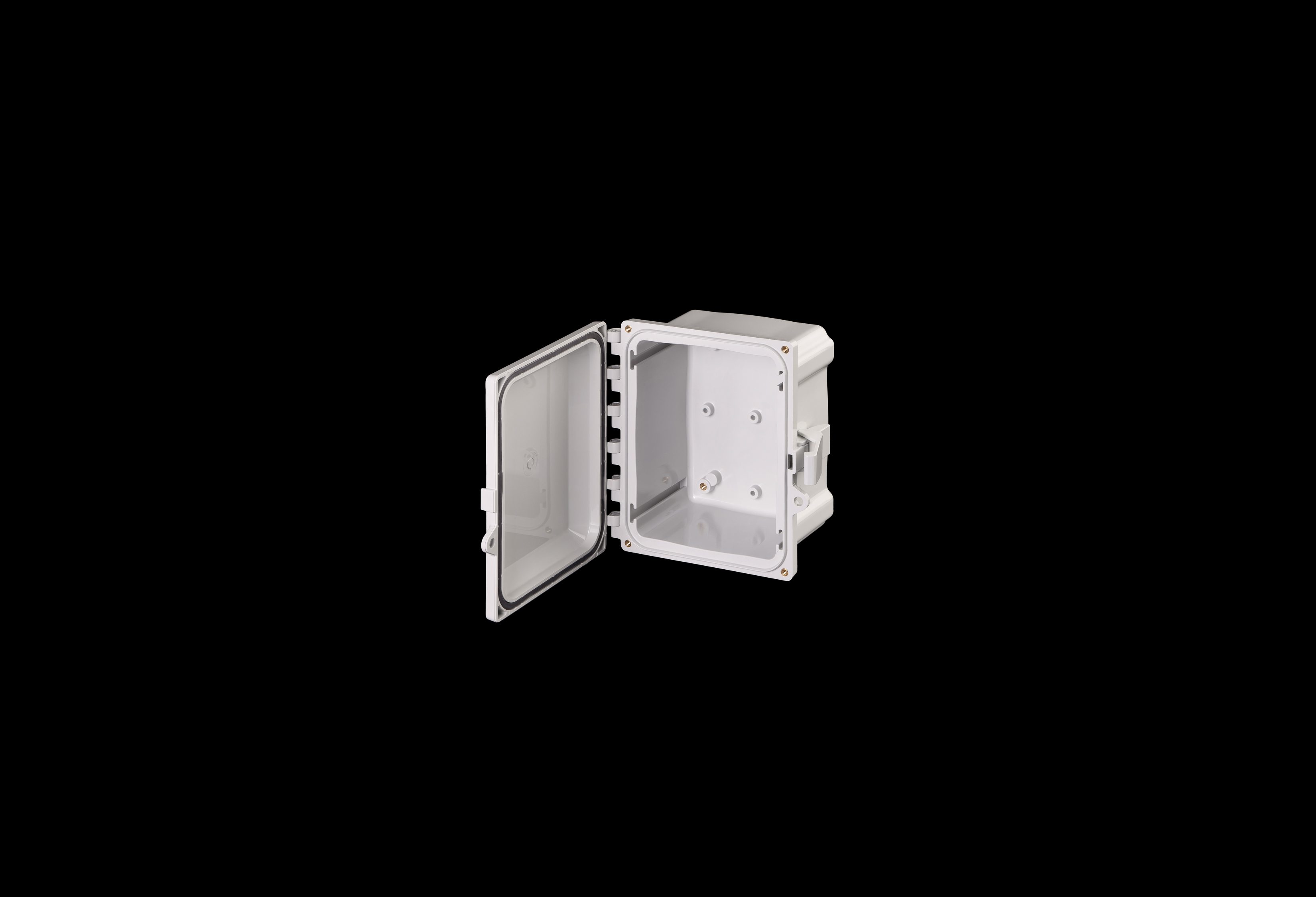 Polycarbonate Enclosure  8 x 6 x 4 Inches PolyStar Series with Opaque Cover by Stahlin