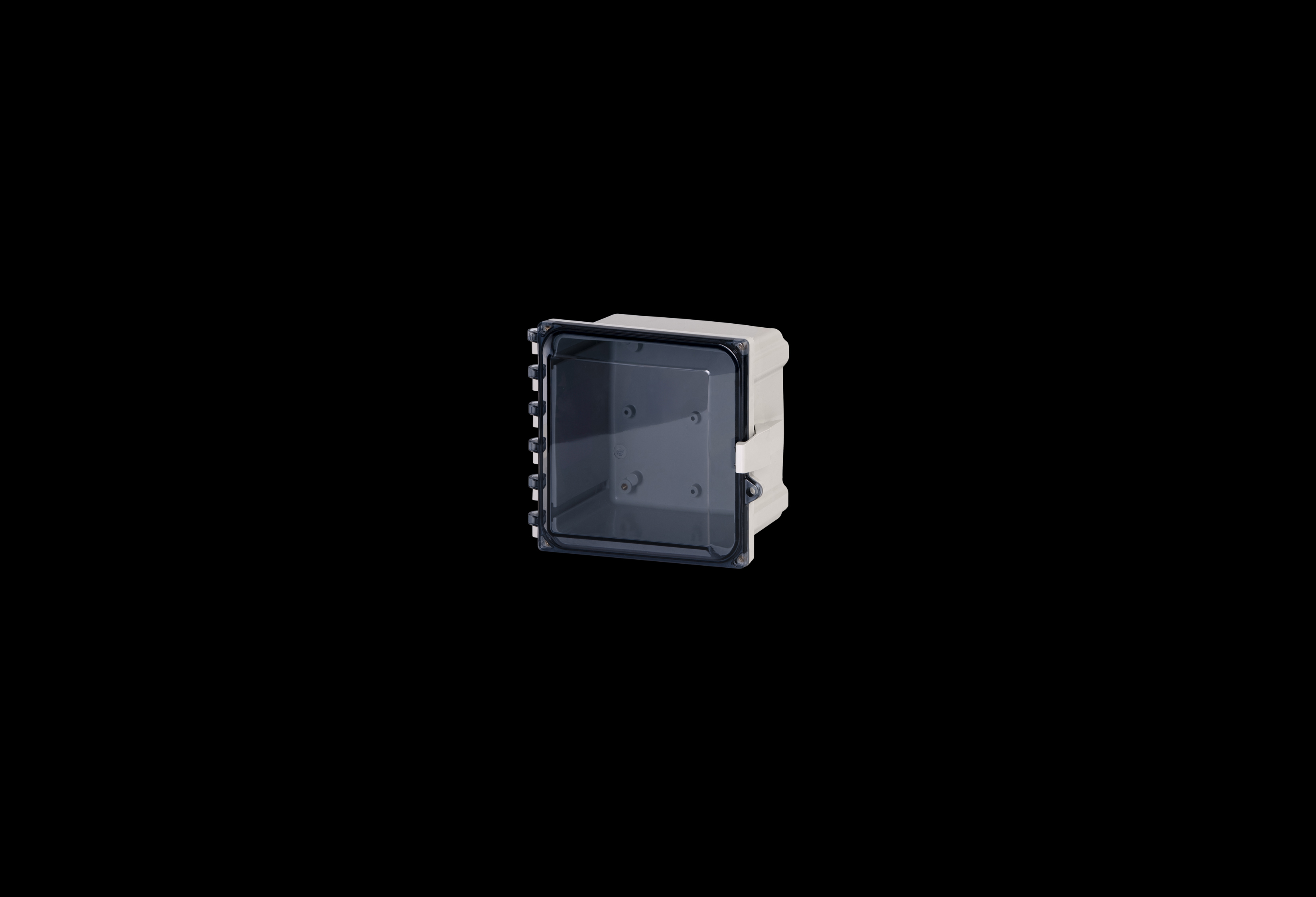 Polycarbonate Enclosure  8 x 8 x 4 Inches PolyStar Series with Clear Cover   by Stahlin