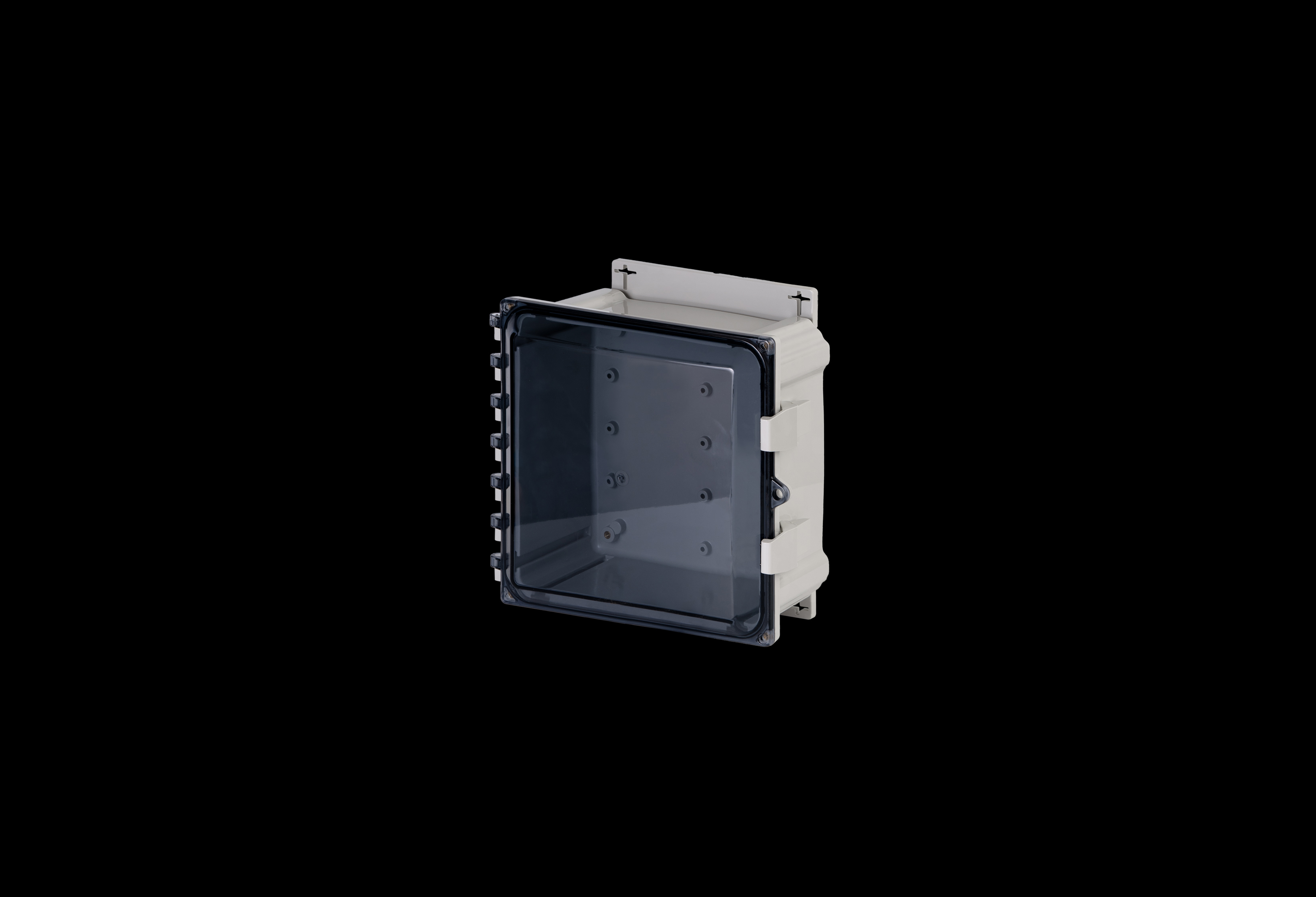 Polycarbonate Enclosure 10 x 10 x 6 Inches PolyStar Series with Clear Cover and Flange Kit by Stahlin