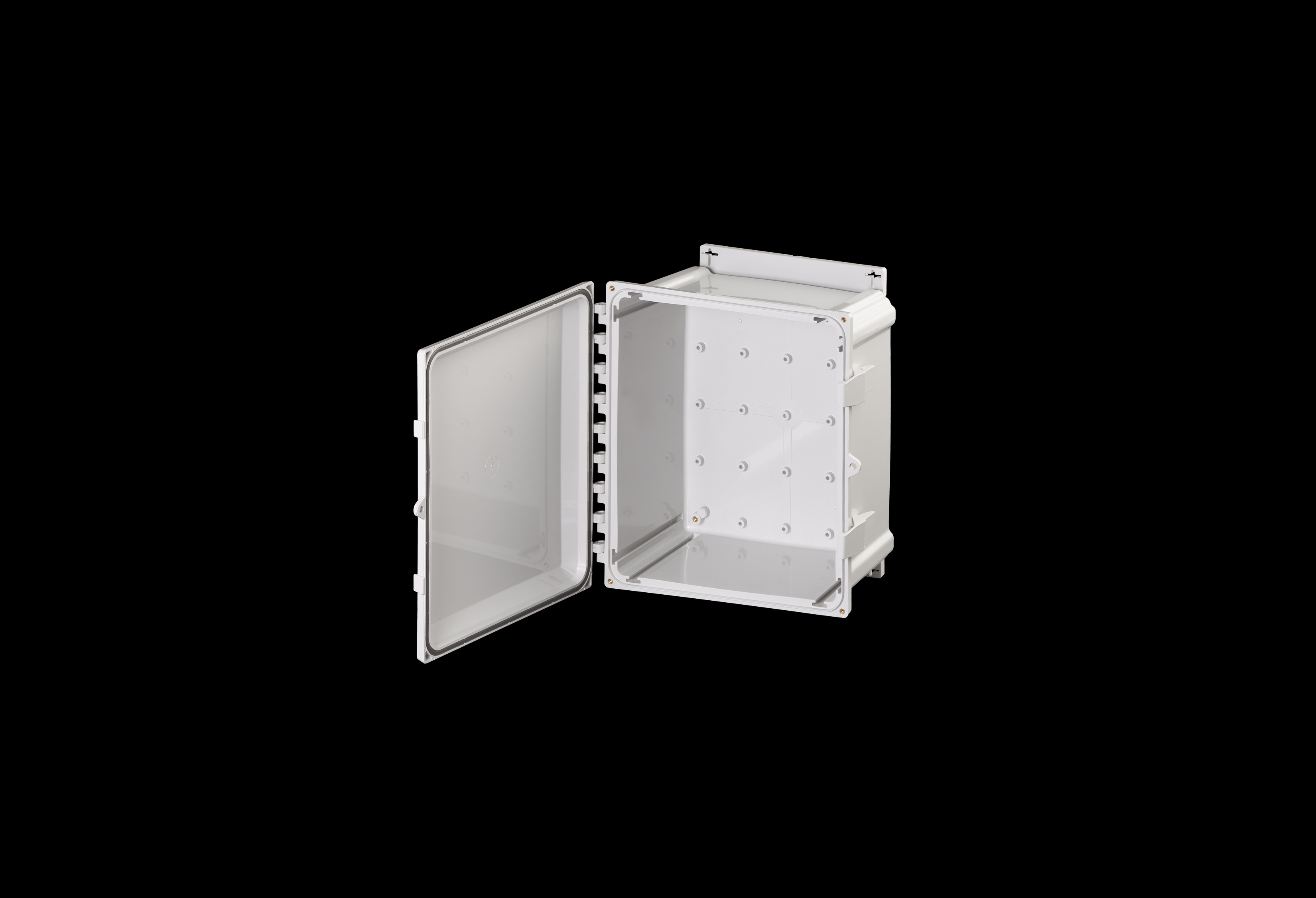 Polycarbonate Enclosure 10 x 8 x 4 Inches PolyStar Series with Opaque Cover and Flange Kit by Stahlin