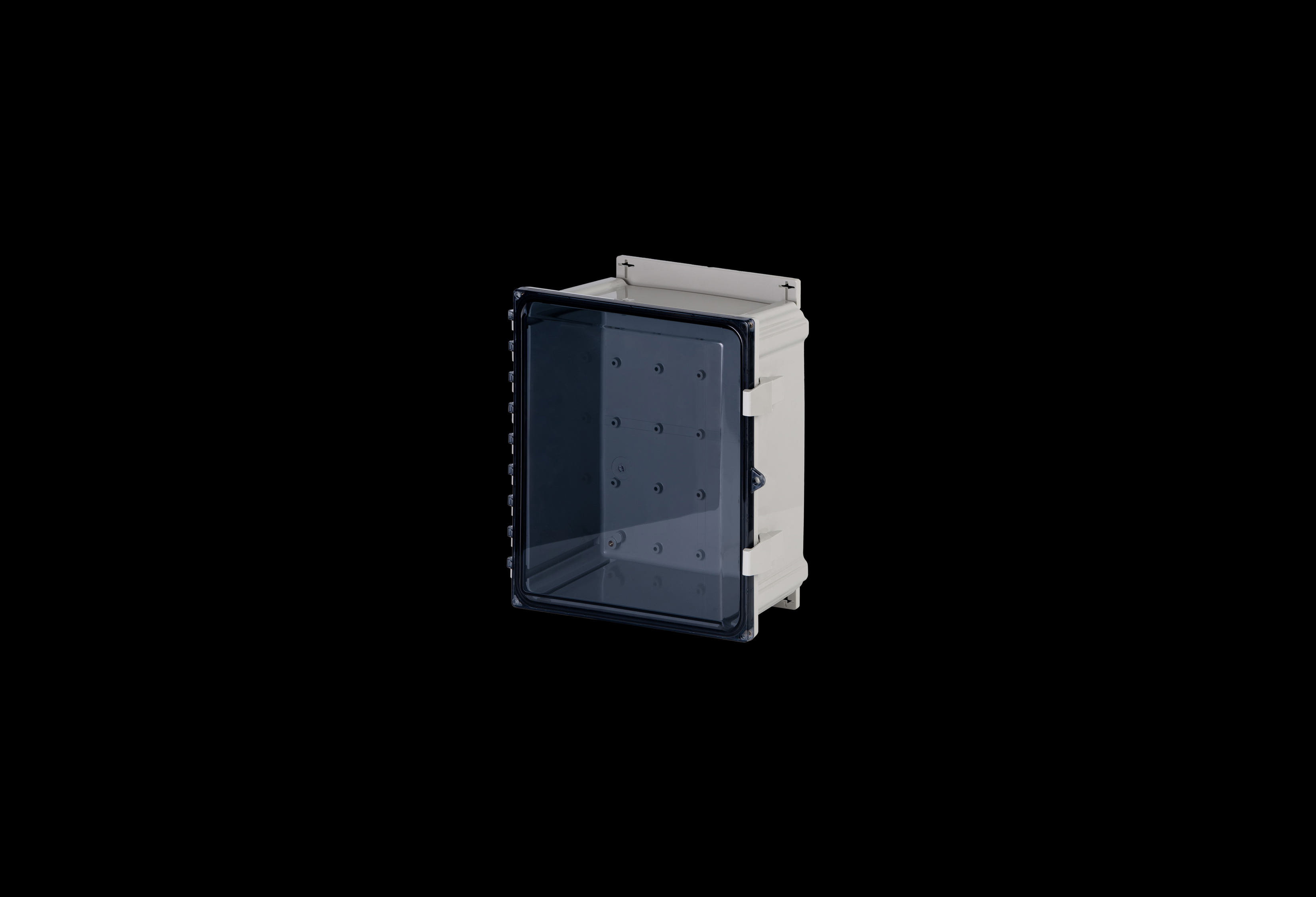 Polycarbonate Enclosure 10 x 8 x 4 Inches PolyStar Series with Clear Cover and Flange Kit by Stahlin