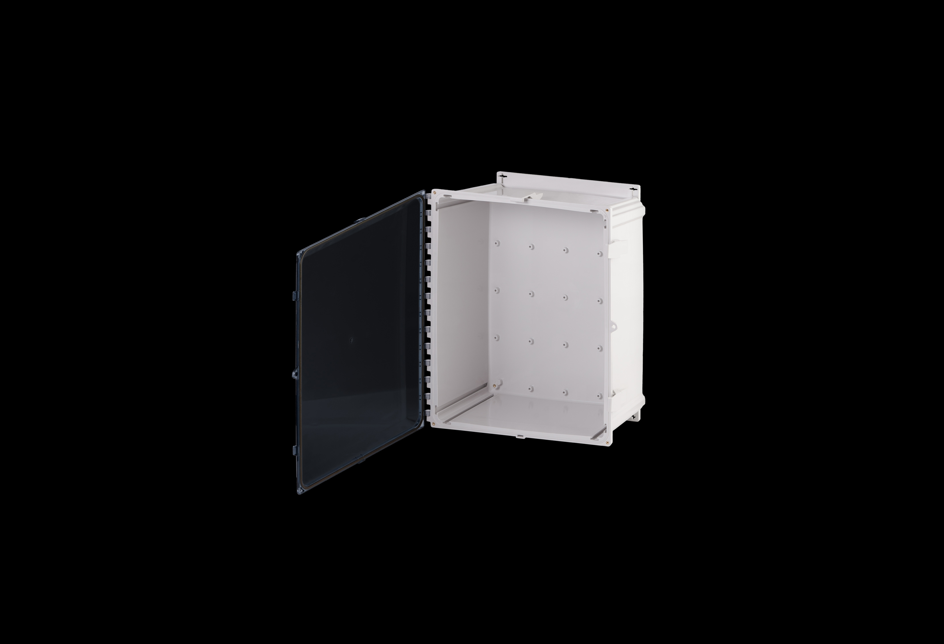 Polycarbonate Enclosure 20 x 16 x 8 Inches PolyStar Series with Clear Cover and Flange Kit by Stahlin