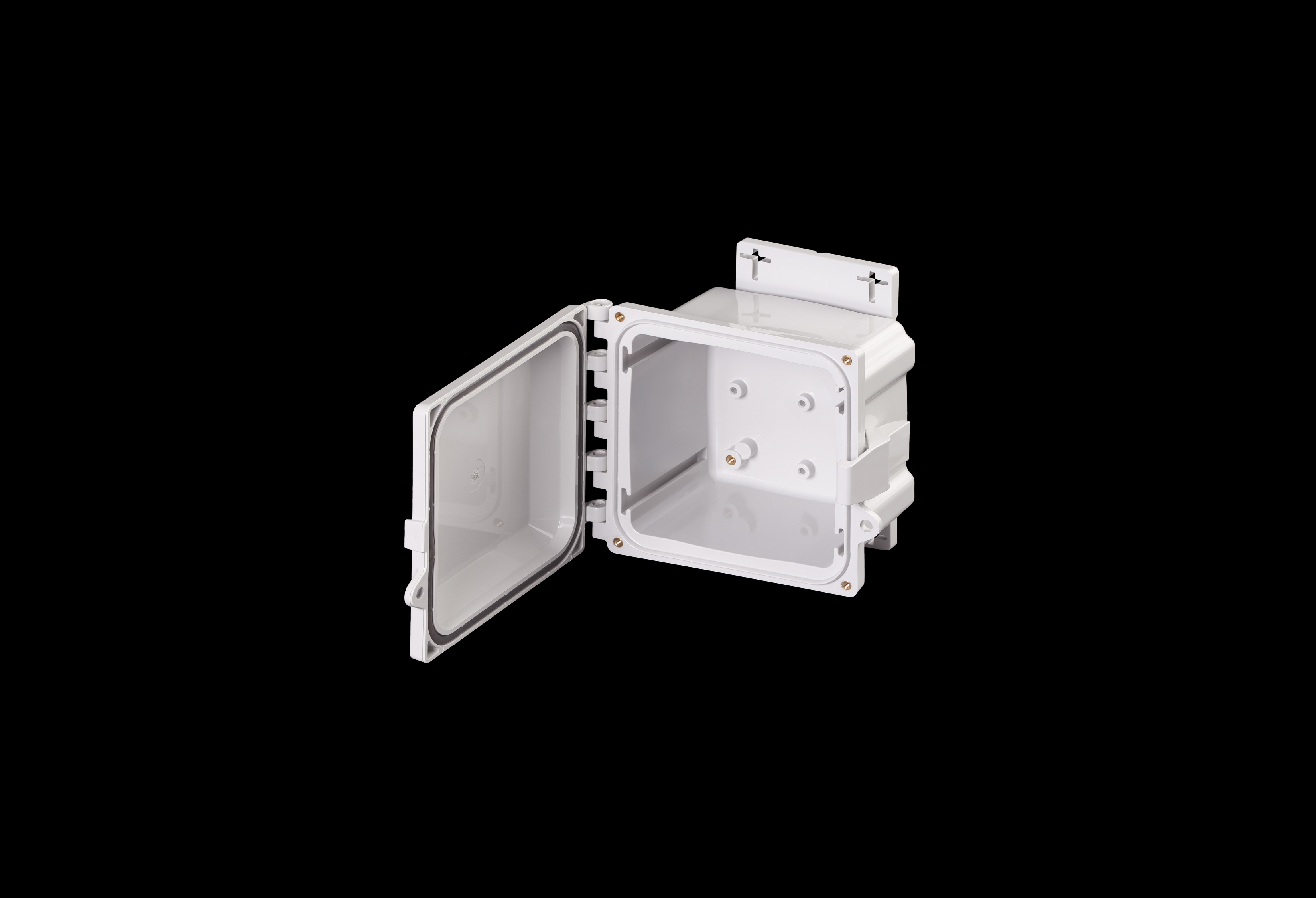 Polycarbonate Enclosure 6 x 6 x 4 Inches PolyStar Series with Opaque Cover and Flange Kit by Stahlin