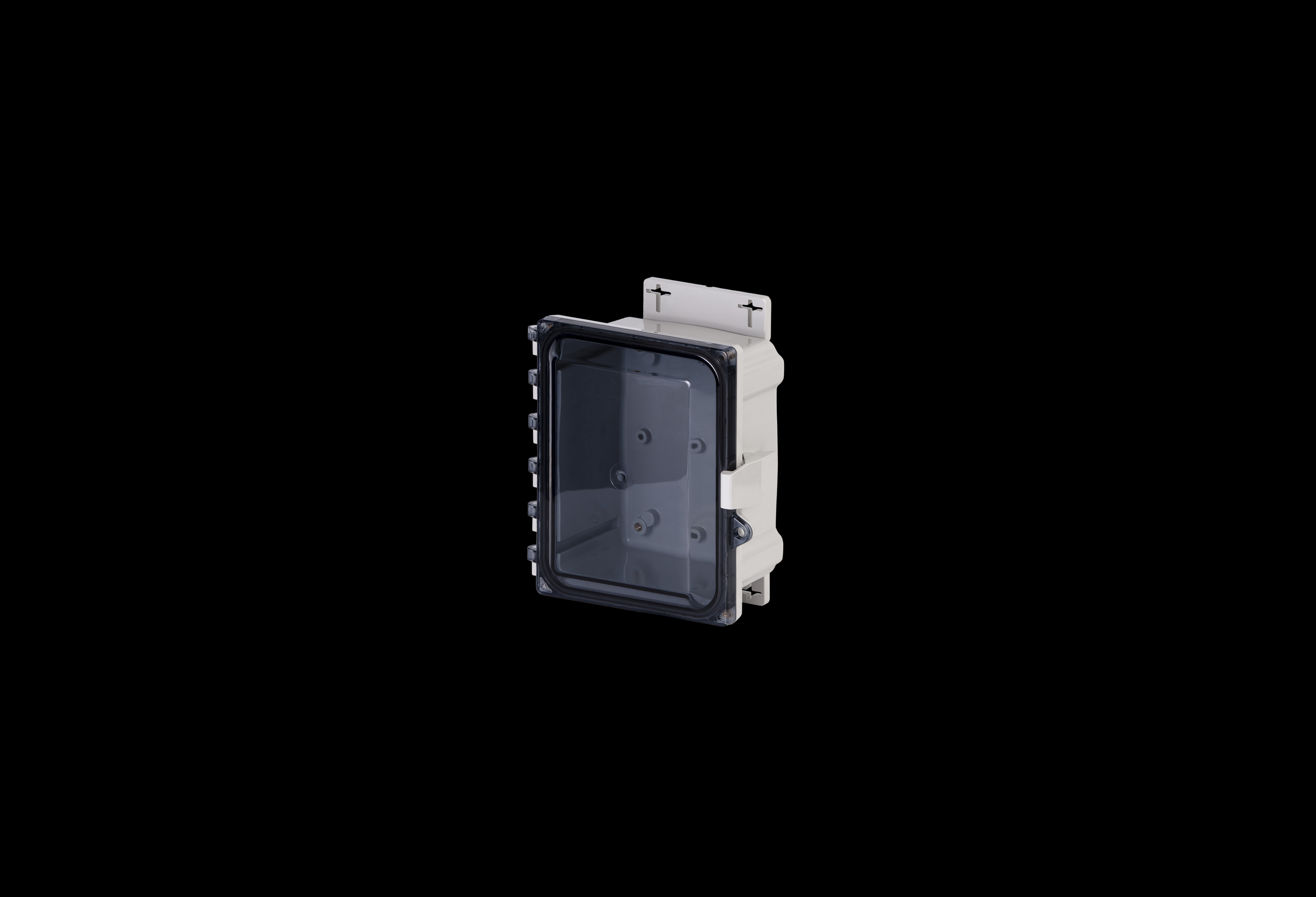 Polycarbonate Enclosure 6 x 6 x 4 Inches PolyStar Series with Clear Cover and Flange Kit by Stahlin