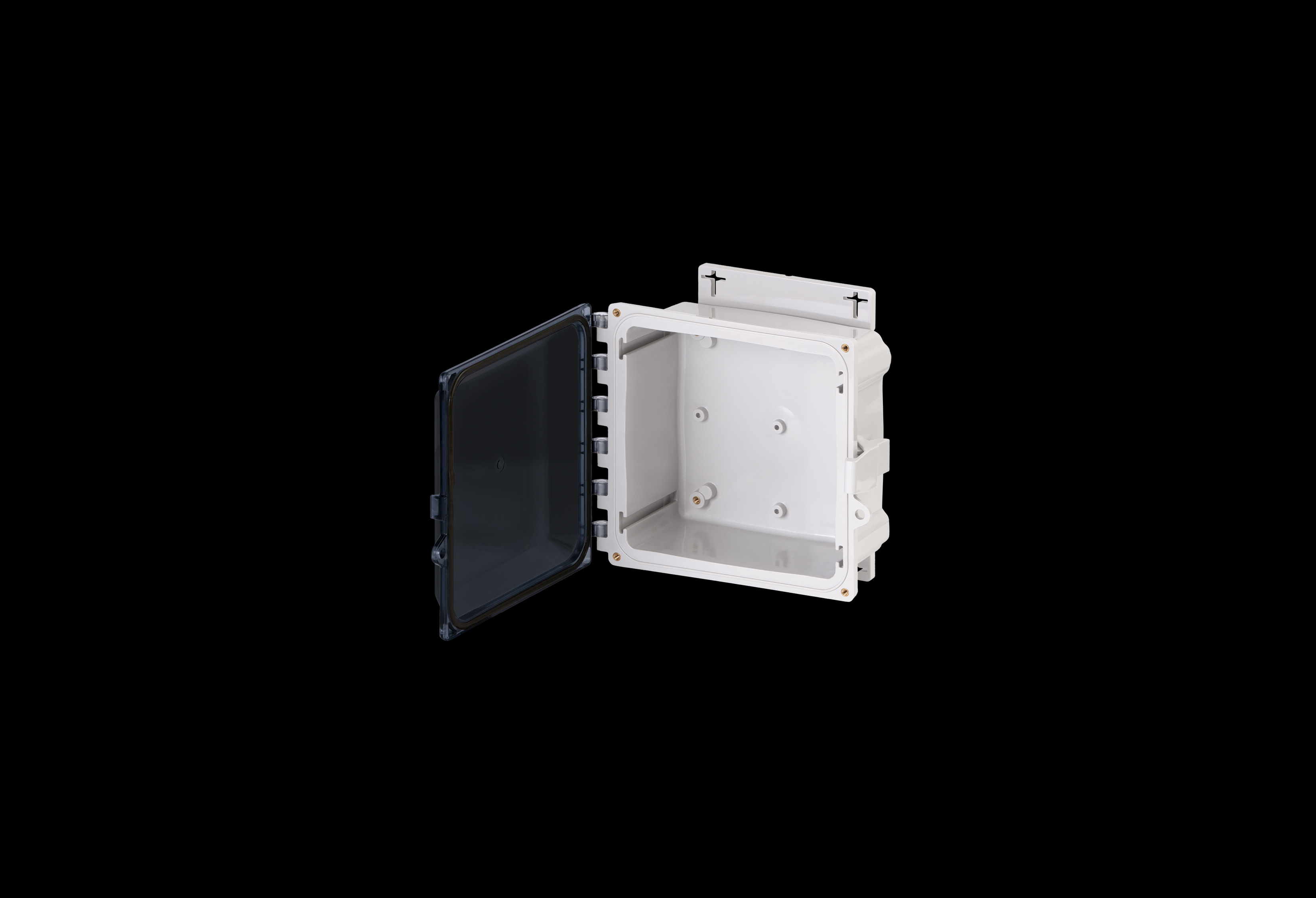 Polycarbonate Enclosure 8 x 8 x 4 Inches PolyStar Series with Clear Cover and Flange Kit by Stahlin