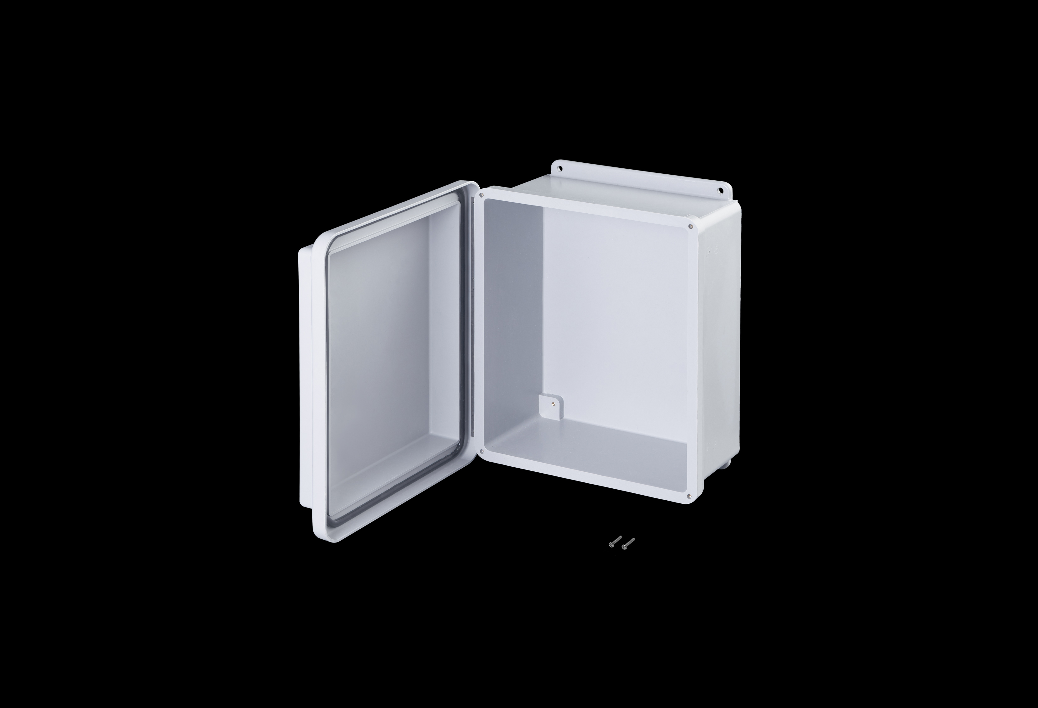Fiberglass Enclosure 10 x 8 x 7 Inches J Series Raised Cover with Hinged, Latched Opaque Cover by Stahlin