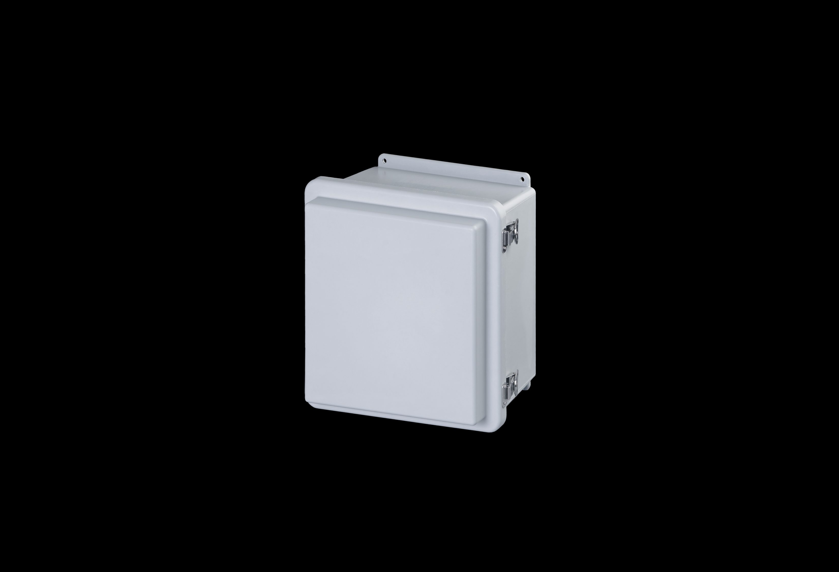 Fiberglass Enclosure 12 x 12 x 8 Inches J Series Raised Cover with Hinged, Twist Latch Opaque Cover by Stahlin