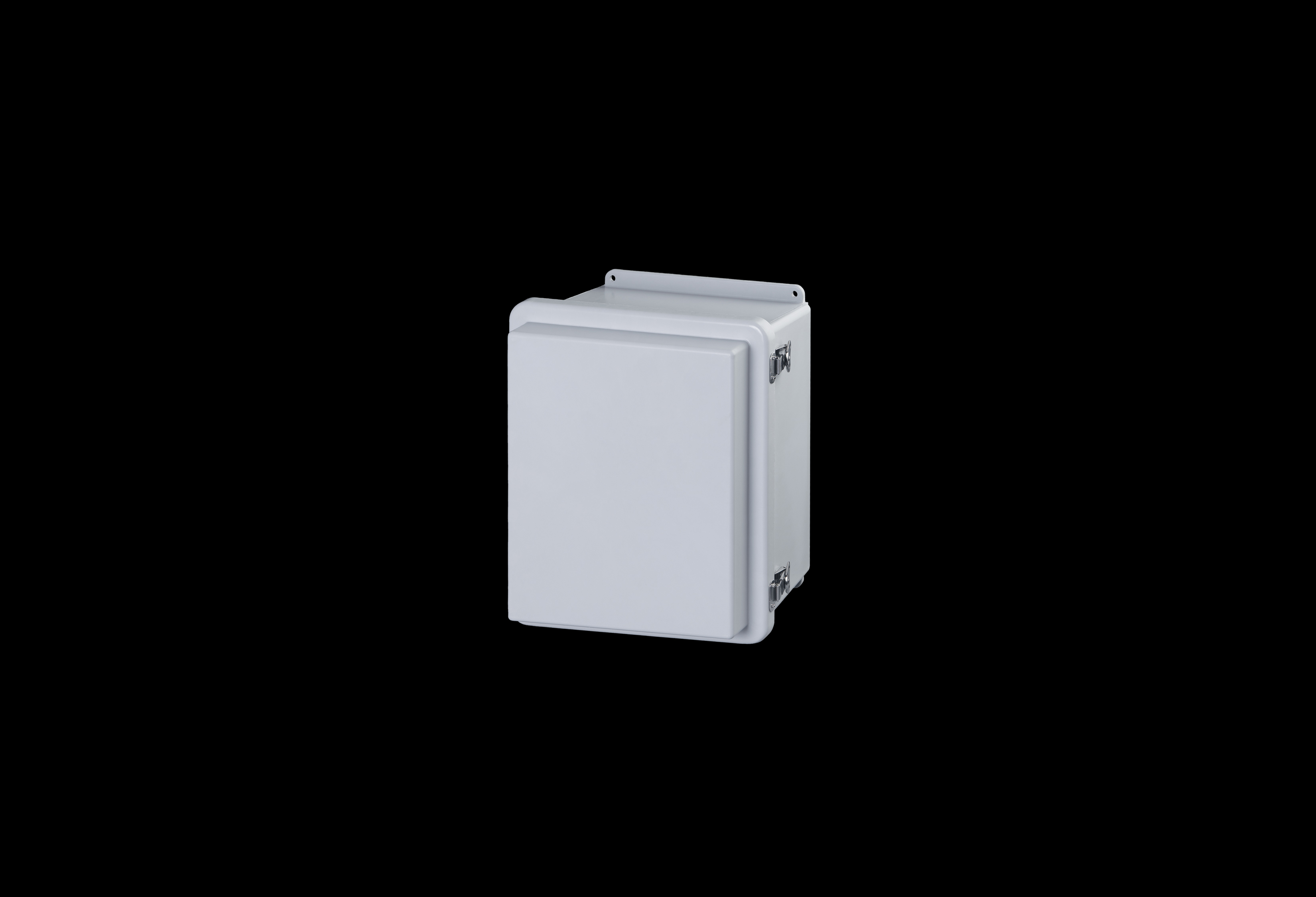 Fiberglass Enclosure 10 x 8 x 7 Inches J Series Raised Cover with Hinged, Twist Latch Opaque Cover by Stahlin