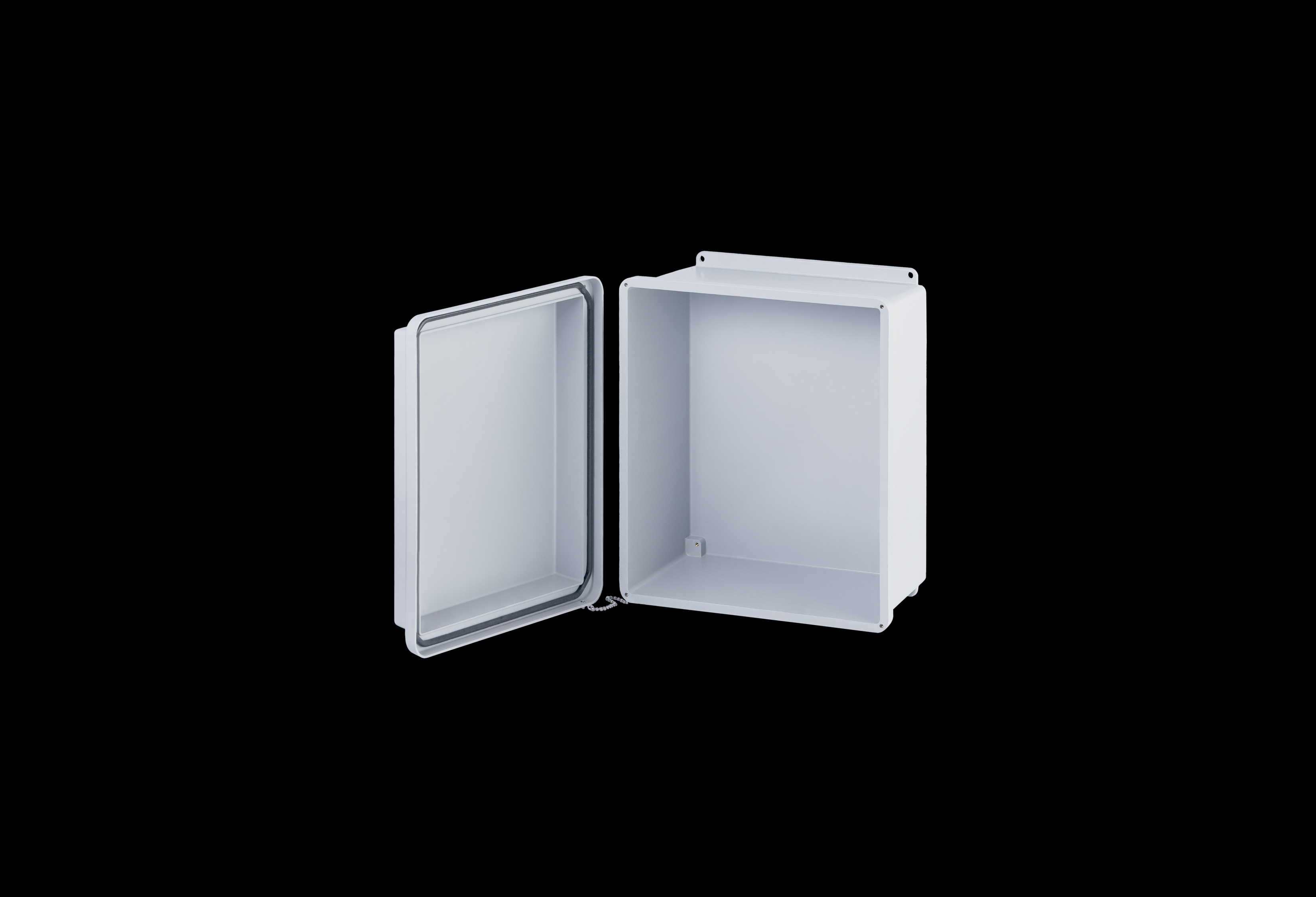 Fiberglass Enclosure 10 x 8 x 7 Inches J Series Raised Cover with Opaque Lift Off Cover by Stahlin