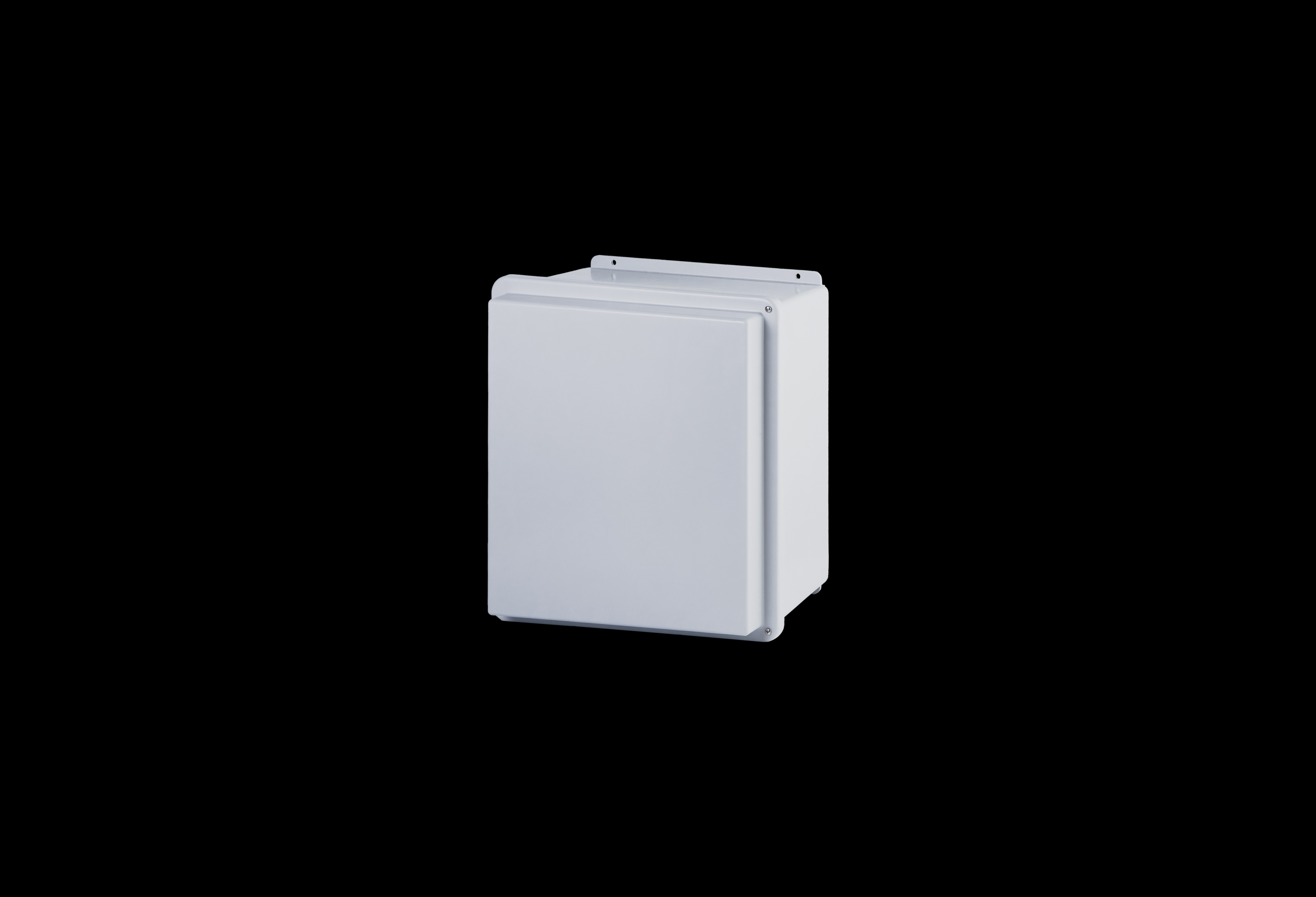 Fiberglass Enclosure 16 x 14 x 8 Inches J Series Raised Cover with Hinged, Opaque Cover, 2 Cover Screws by Stahlin
