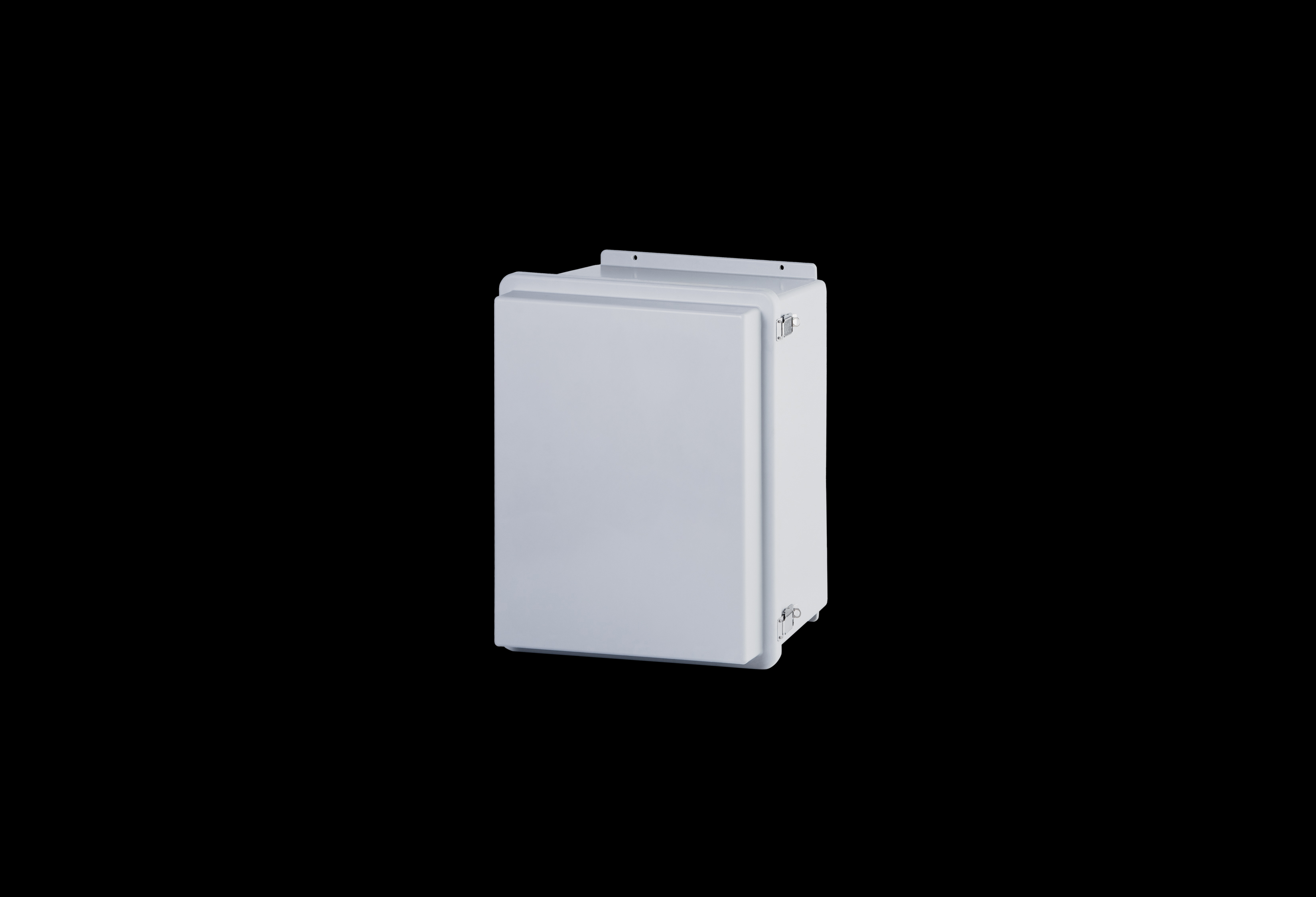 Fiberglass Enclosure 18 x 16 x 10 Inches J Series Raised Cover with Hinged, Latched Opaque Cover by Stahlin