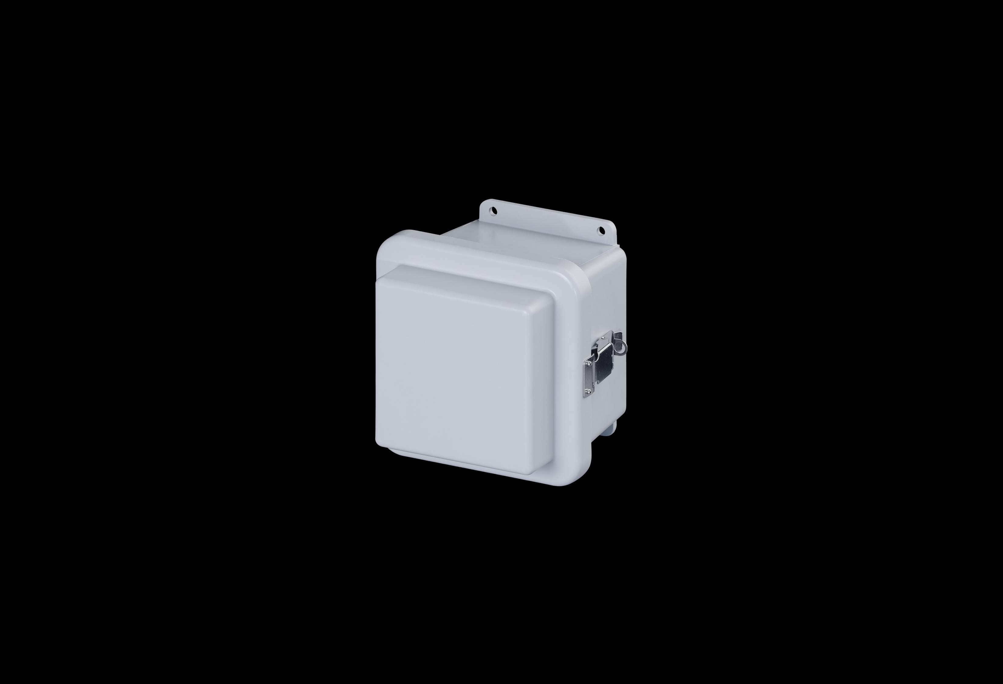 Fiberglass Enclosure 6 x 6 x 6 Inches J Series Raised Cover with Hinged, Latched Opaque Cover by Stahlin