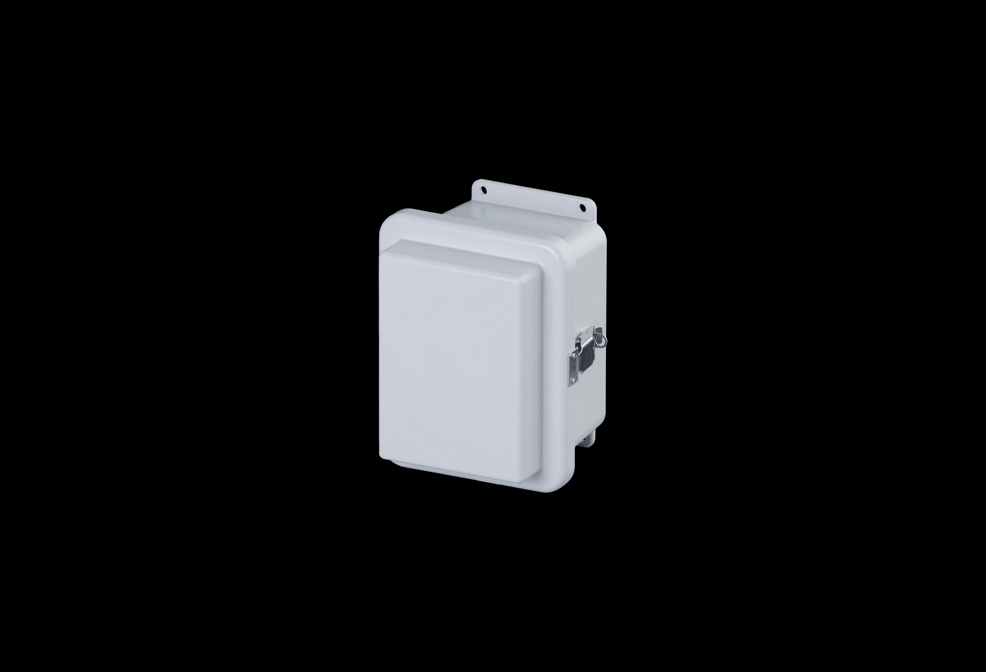 Fiberglass Enclosure 6 x 4 x 6 Inches J Series Raised Cover with Hinged, Latched Opaque Cover by Stahlin