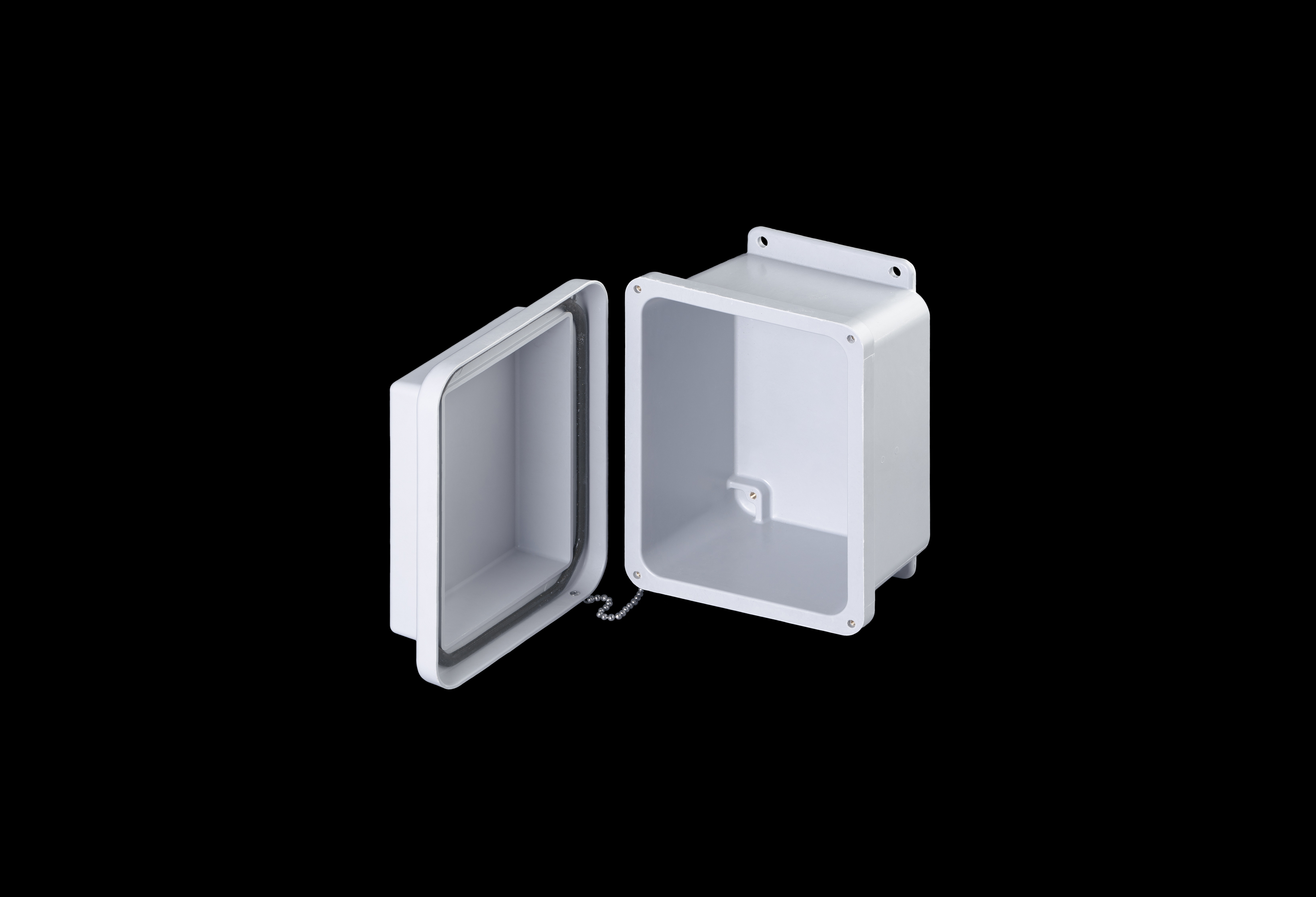 Fiberglass Enclosure 6 x 4 x 6 Inches J Series Raised Cover with Opaque Lift Off Cover by Stahlin