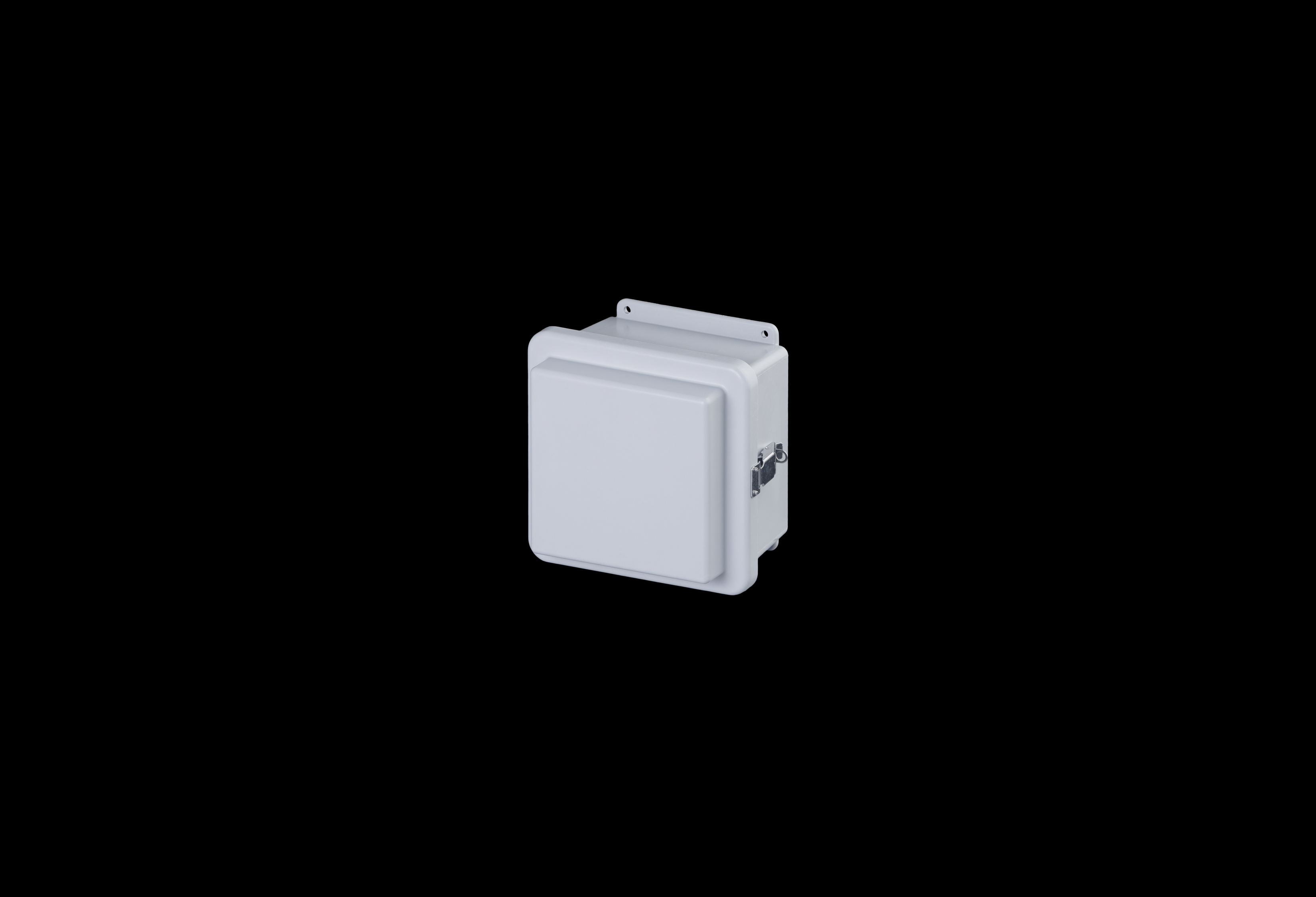 Fiberglass Enclosure 8 x 8 x 6 Inches J Series Raised Cover with Hinged, Latched Opaque Cover by Stahlin