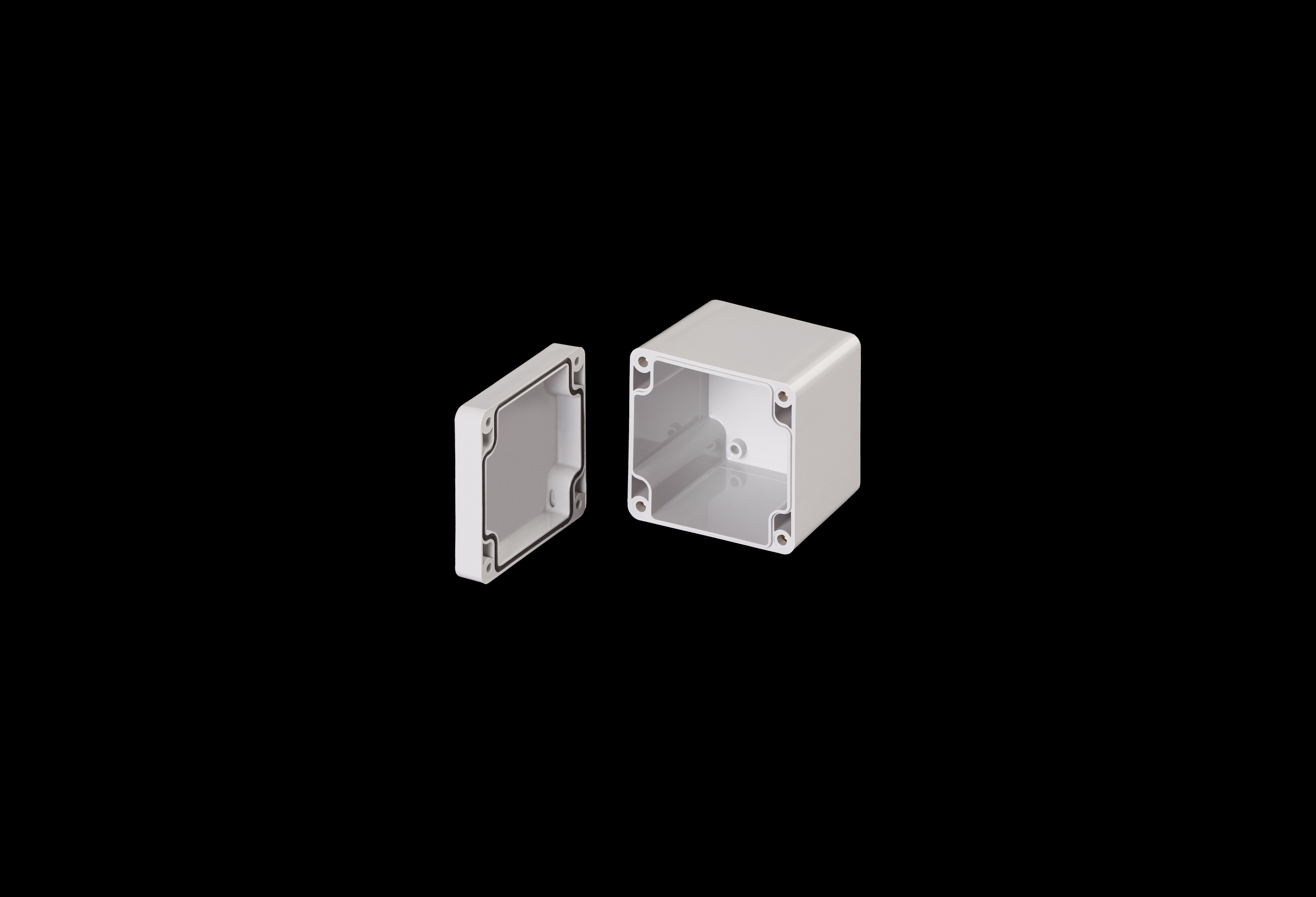 Polycarbonate Enclosure Small 3 x 3 x 2 Inches Starke Series with Opaque Lift Off Cover by Stahlin