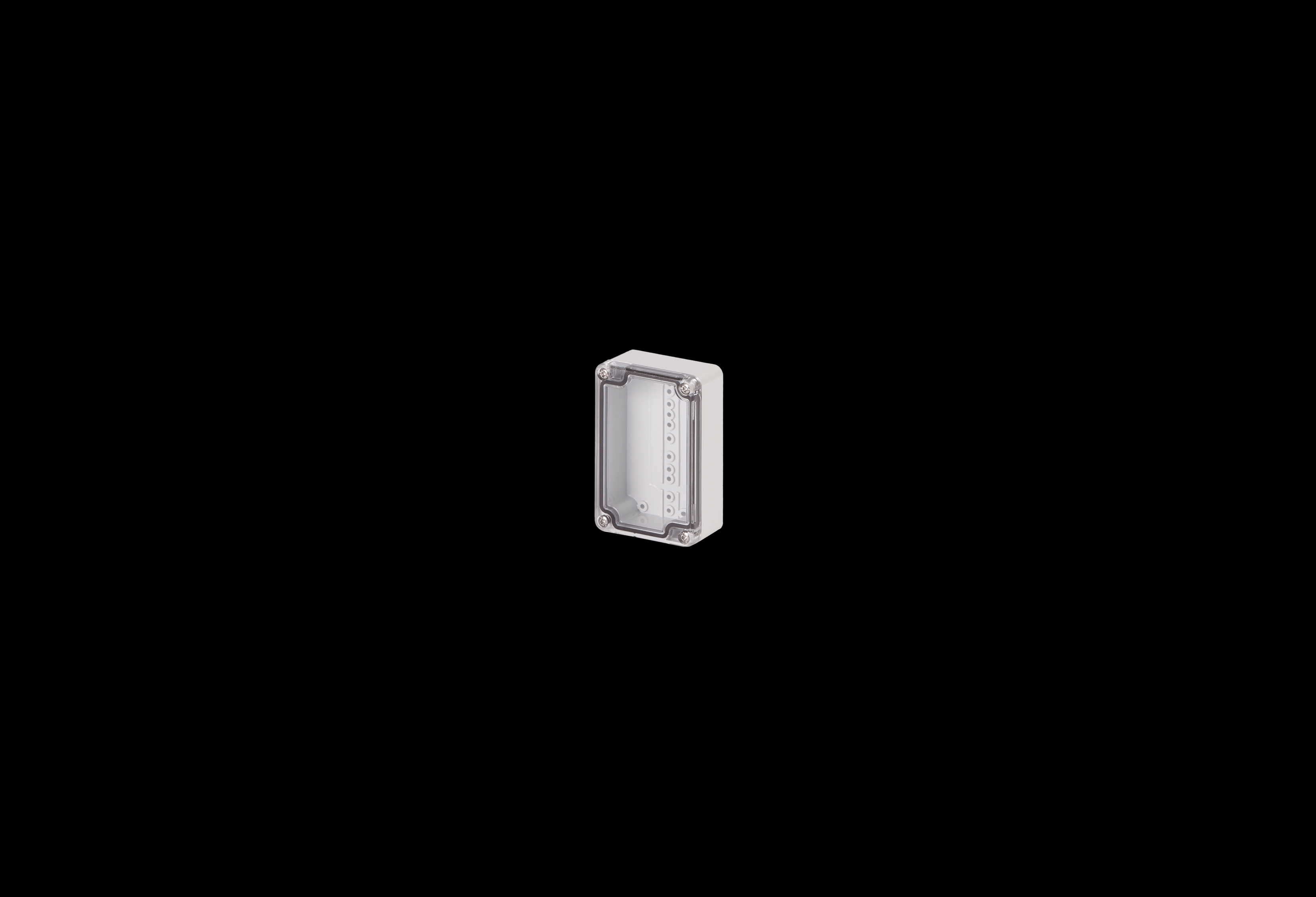 Polycarbonate Enclosure Small  3 x 2 x 2 Inches Starke Series with Clear Lift Off Cover   by Stahlin