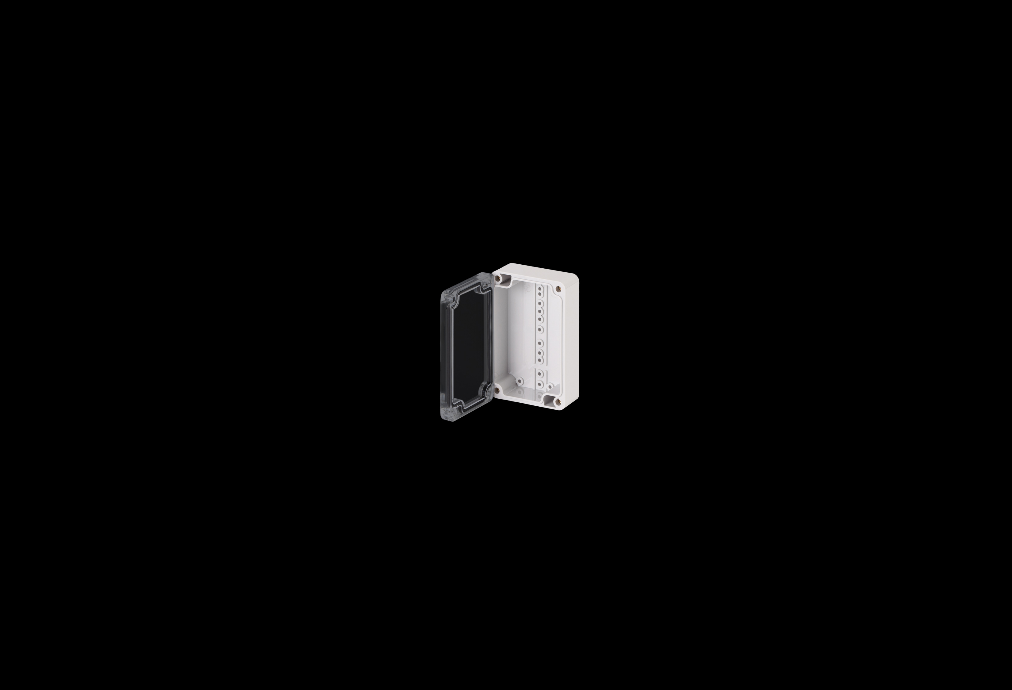 Polycarbonate Enclosure Small  3 x 2 x 2 Inches Starke Series with Clear Lift Off Cover   by Stahlin