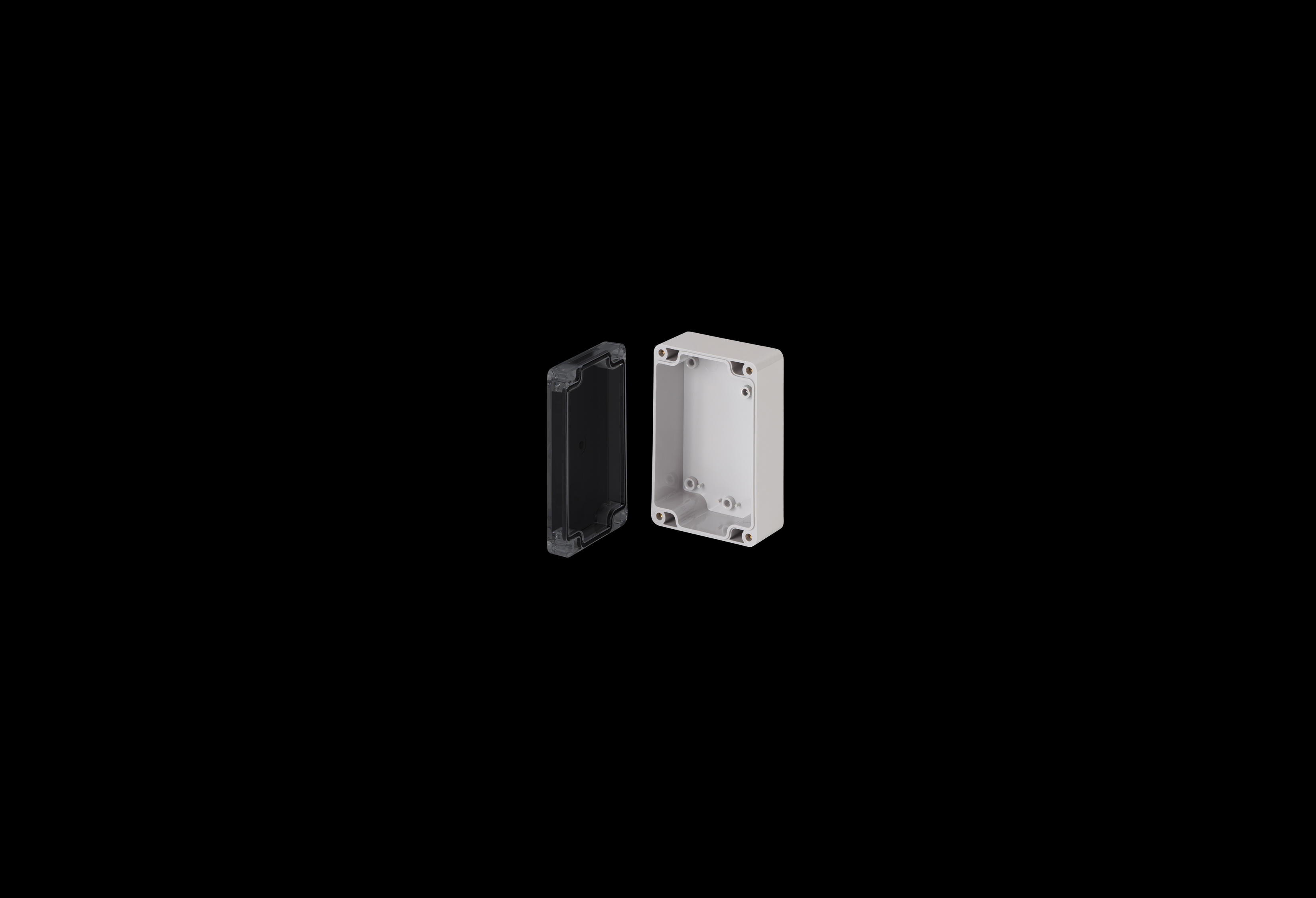 Polycarbonate Enclosure Small  5 x 3 x 2 Inches Starke Series with Clear Lift Off Cover   by Stahlin