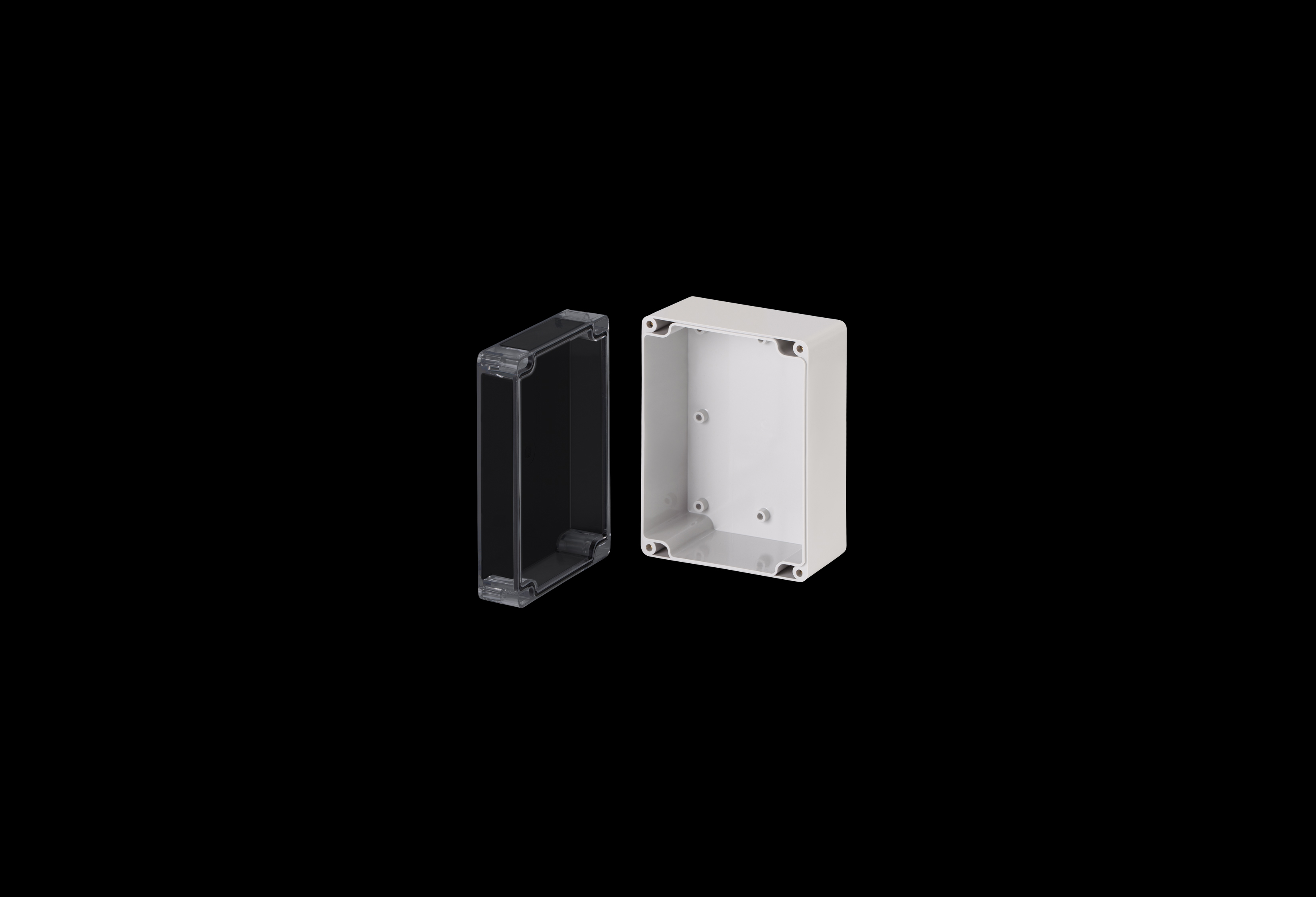 Polycarbonate Enclosure Small  6 x 5 x 6 Inches Starke Series with Clear Lift Off Cover   by Stahlin