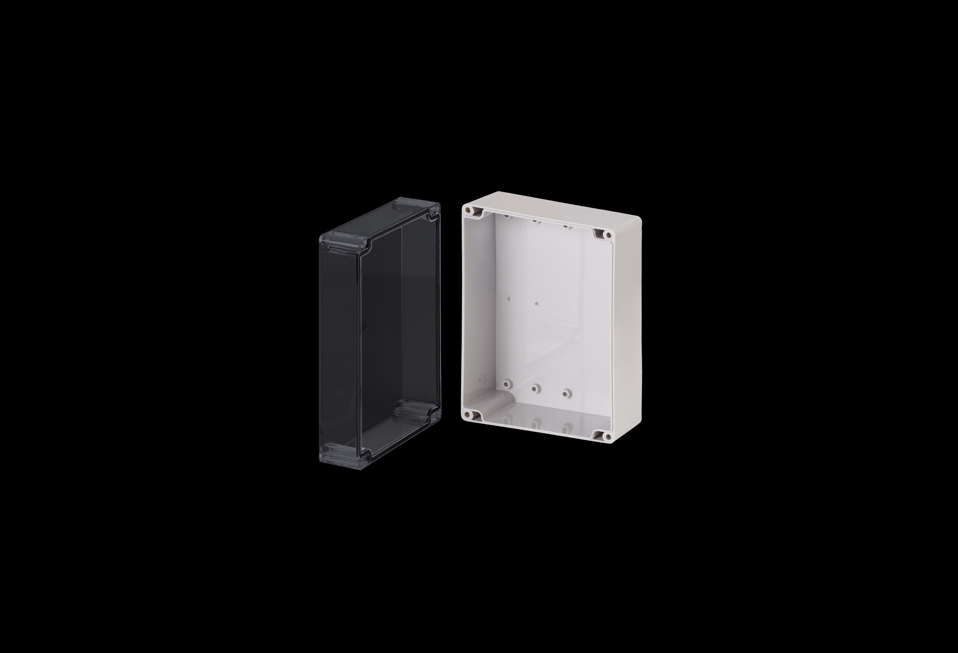 Polycarbonate Enclosure Small  8 x 5 x 3 Inches Starke Series with Clear Lift Off Cover   by Stahlin