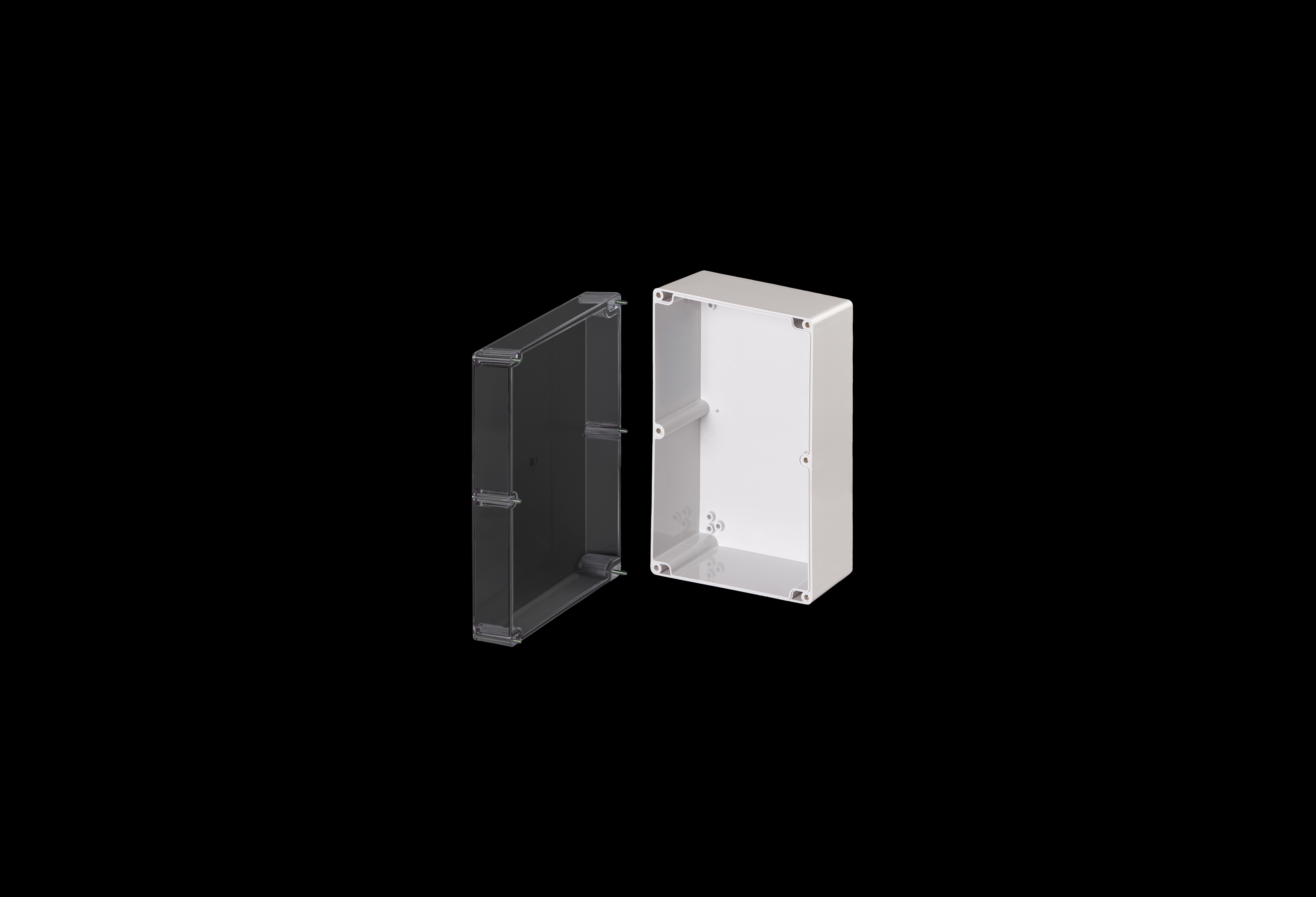 Polycarbonate Enclosure Small  10 x 6 x 5 Inches Starke Series with Clear Lift Off Cover   by Stahlin