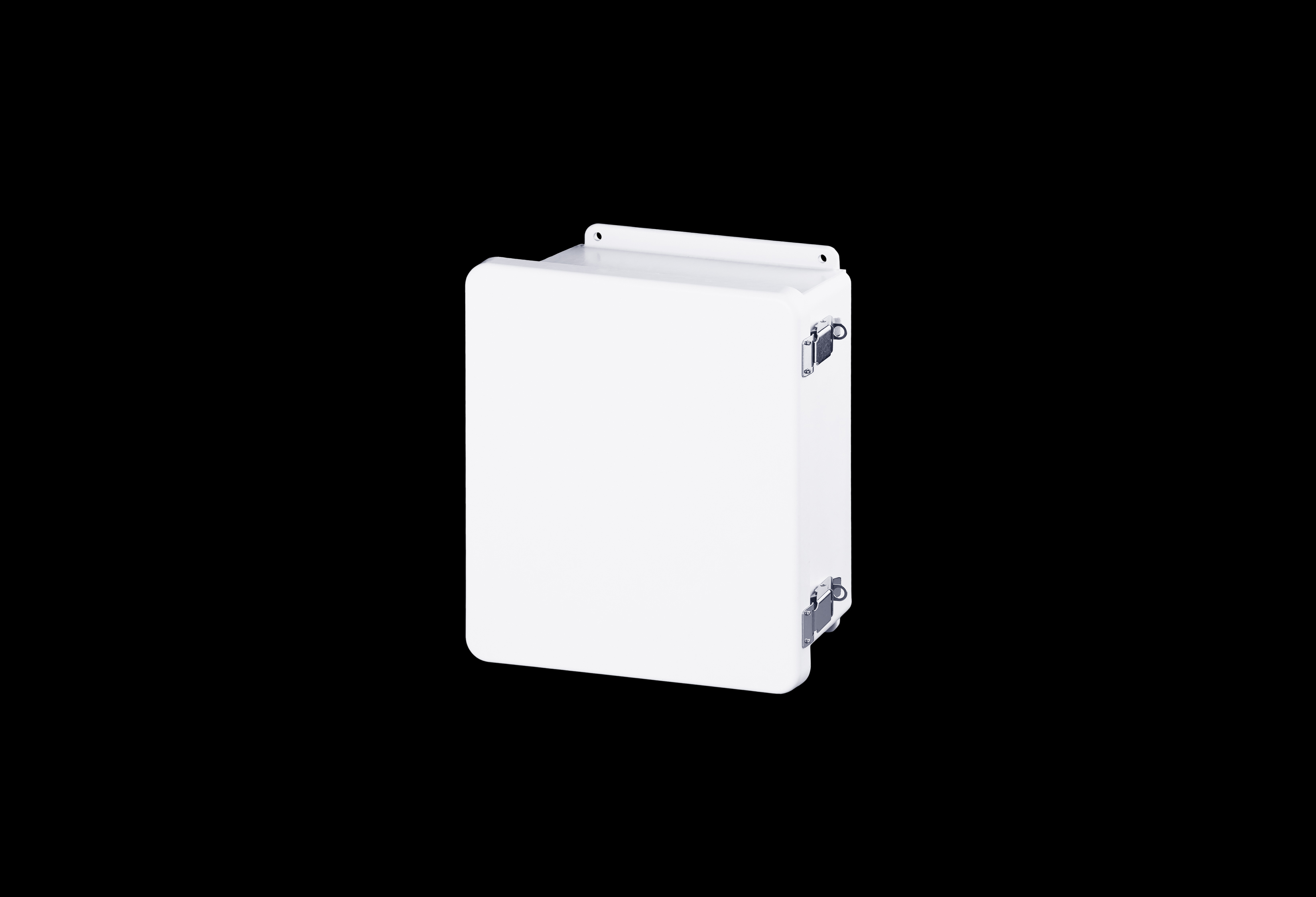 Fiberglass Enclosure  10 x 8 x 4 Inches J Series White with Hinged, Latched Opaque Cover by Stahlin