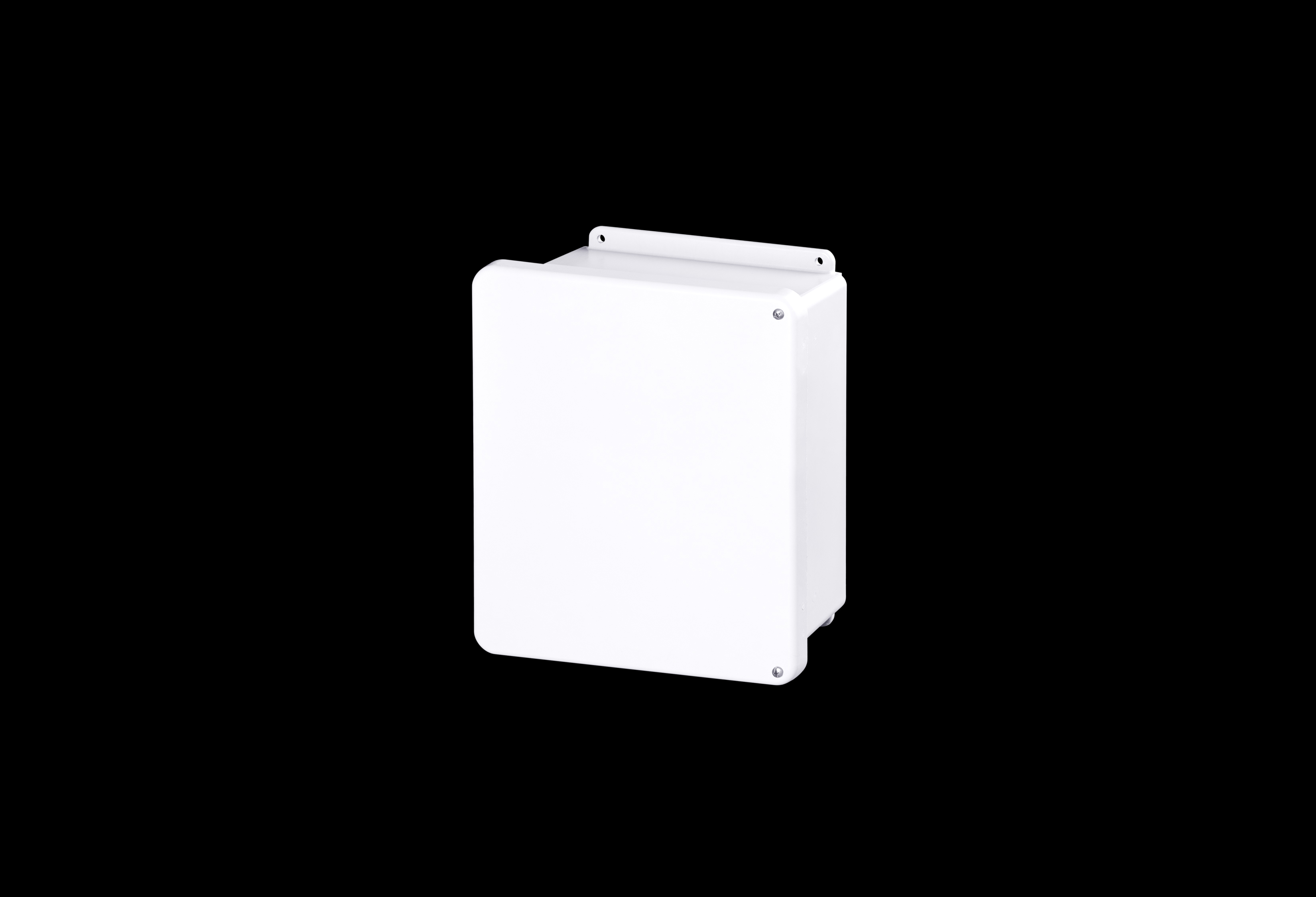 Fiberglass Enclosure  10 x 8 x 4 Inches J Series White with Hinged, Opaque Cover, 2 Cover Screws by Stahlin