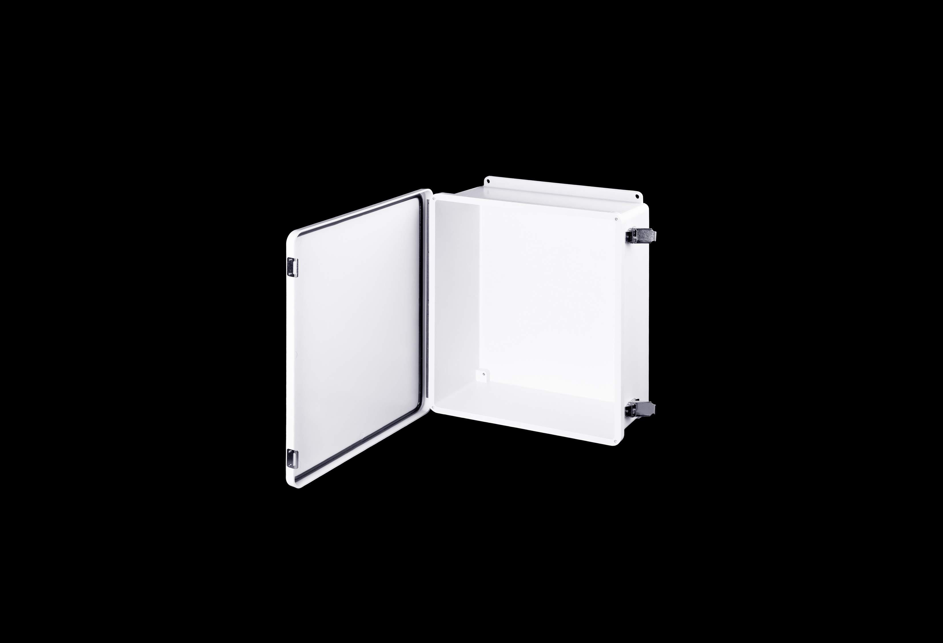 Fiberglass Enclosure  14 x 12 x 6 Inches J Series White with Hinged, Latched Opaque Cover by Stahlin
